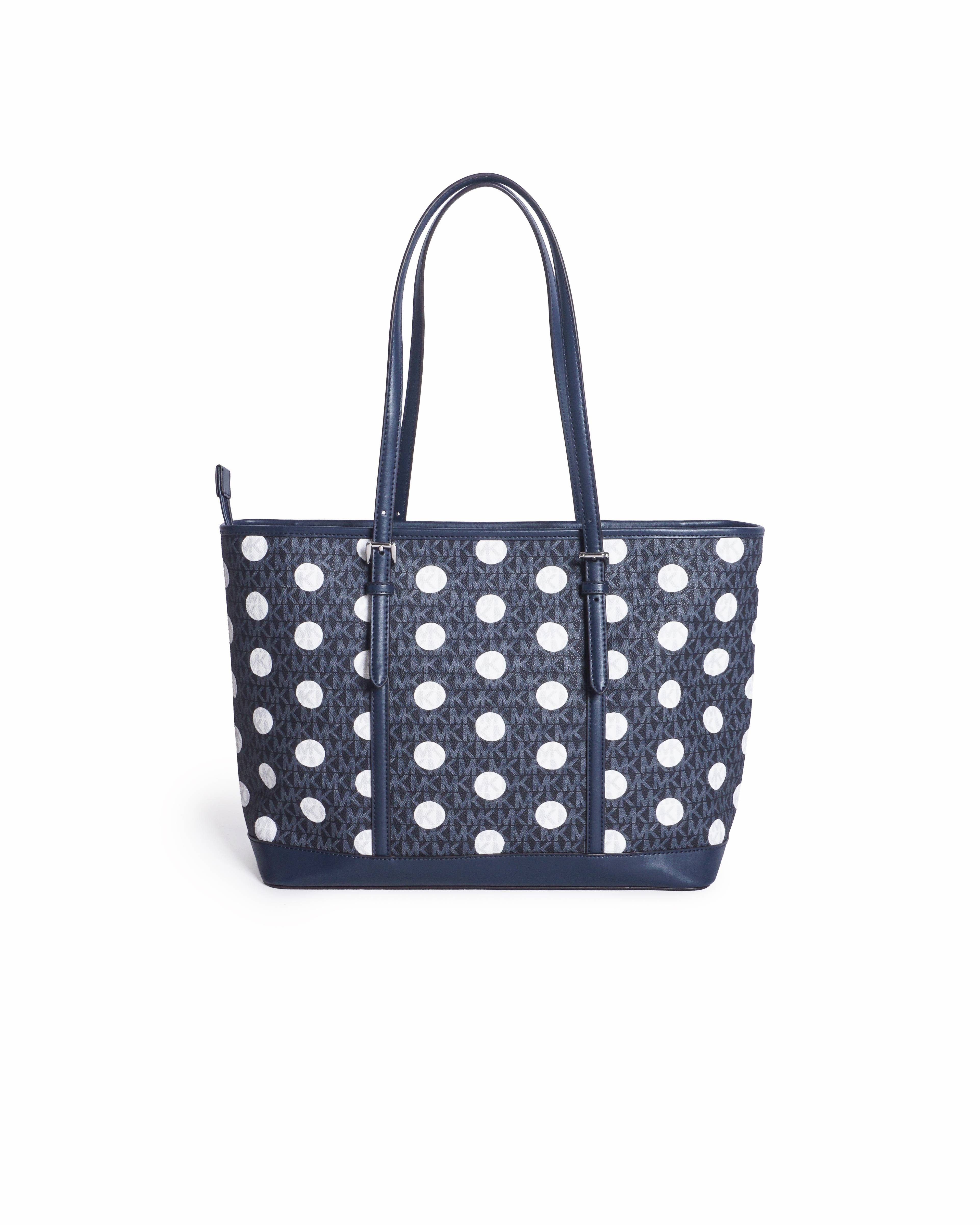 Michael Kors Jet Set Monogram Polka Dot Travel Tote
