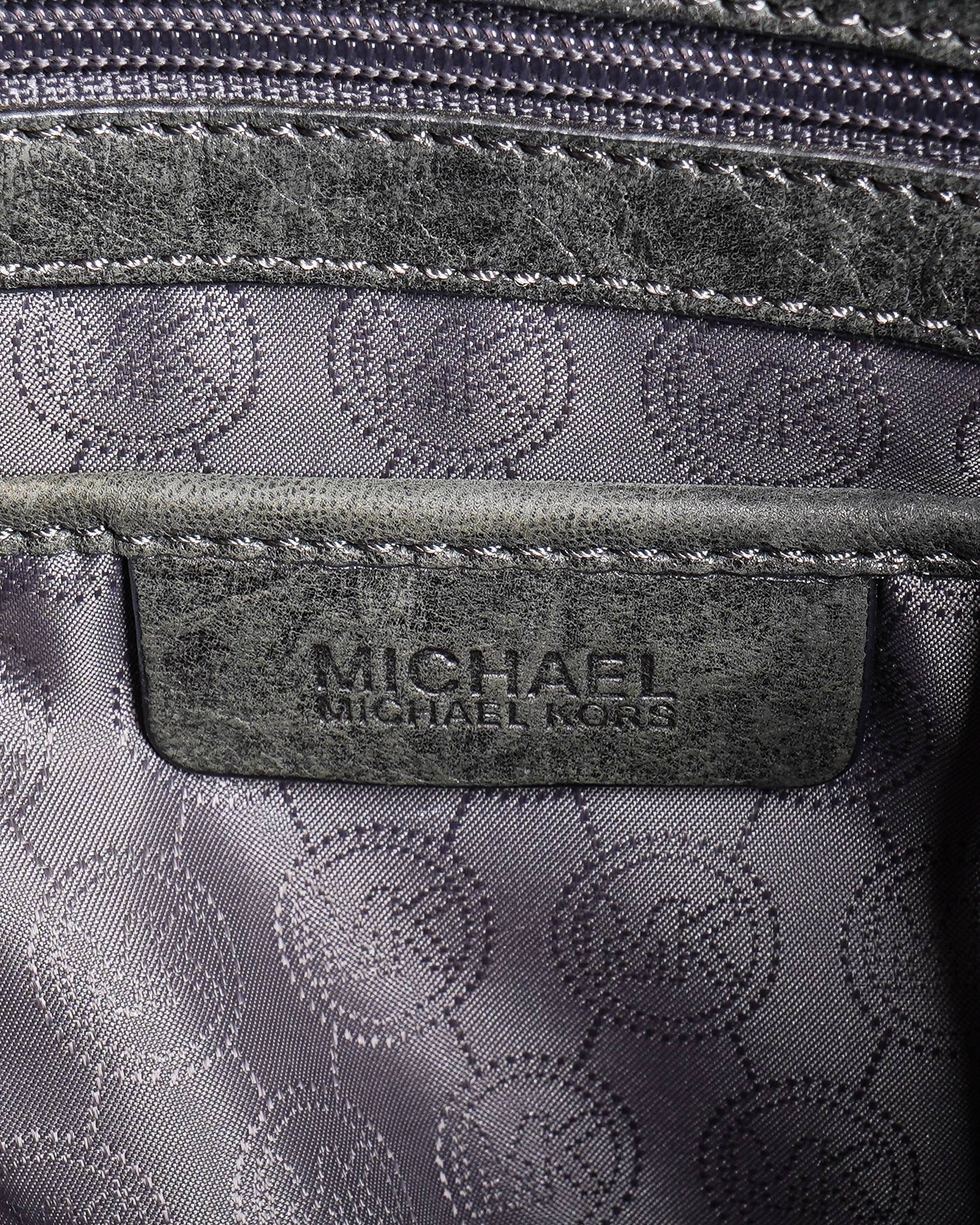 Michael Kors Grey Signature Jet Set Tote Bag