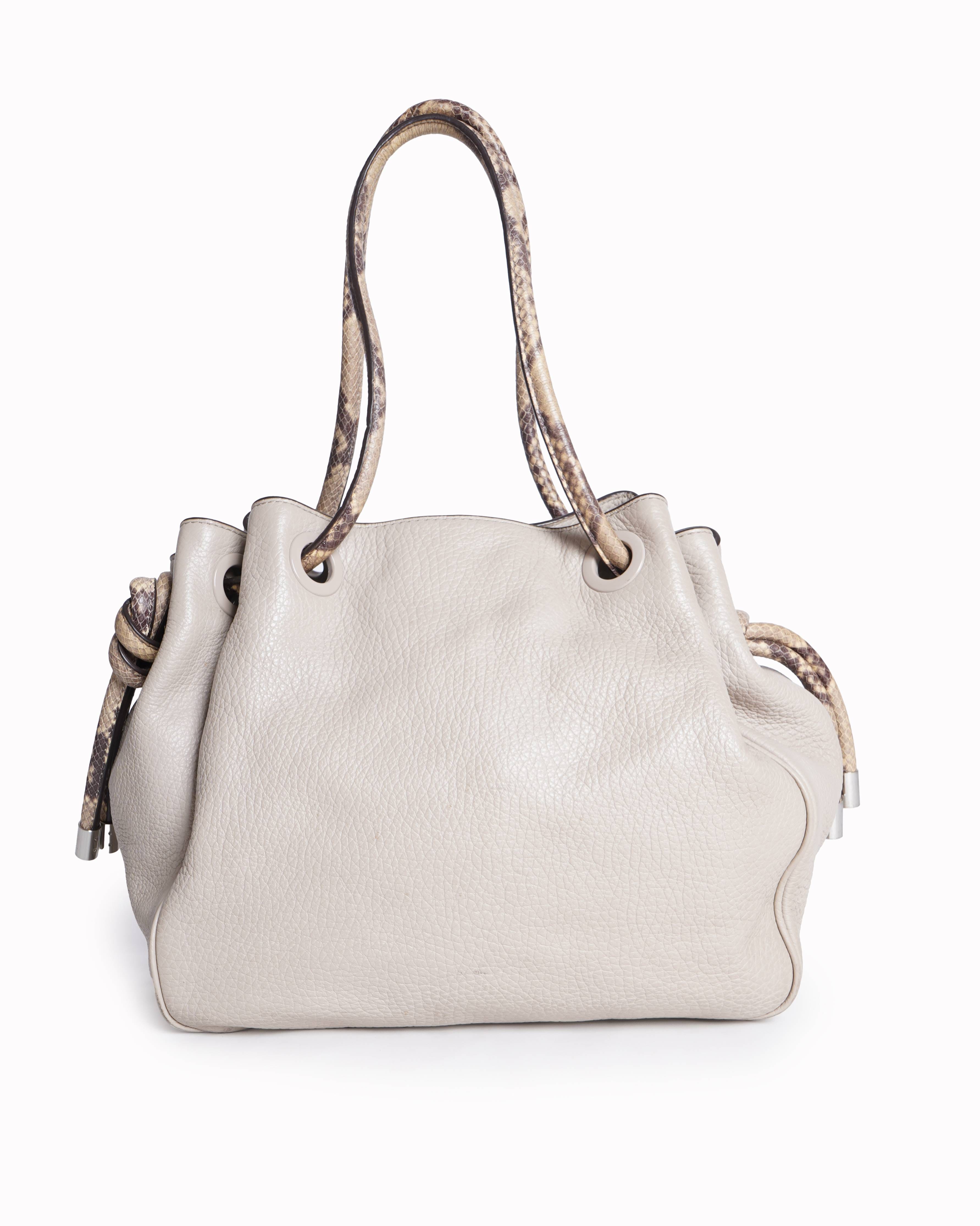 Michael Kors Dalia Large Shoulder Tote in Pebbled Leather