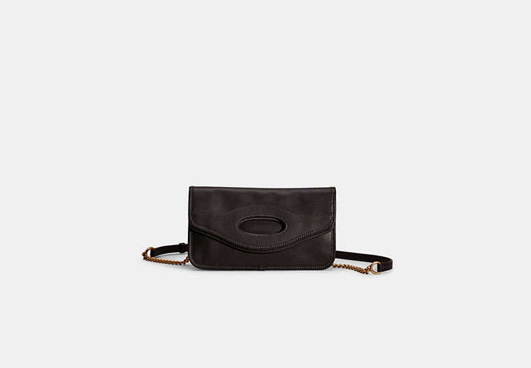 Coach Restored Foldover Cut Out Clutch Crossbody