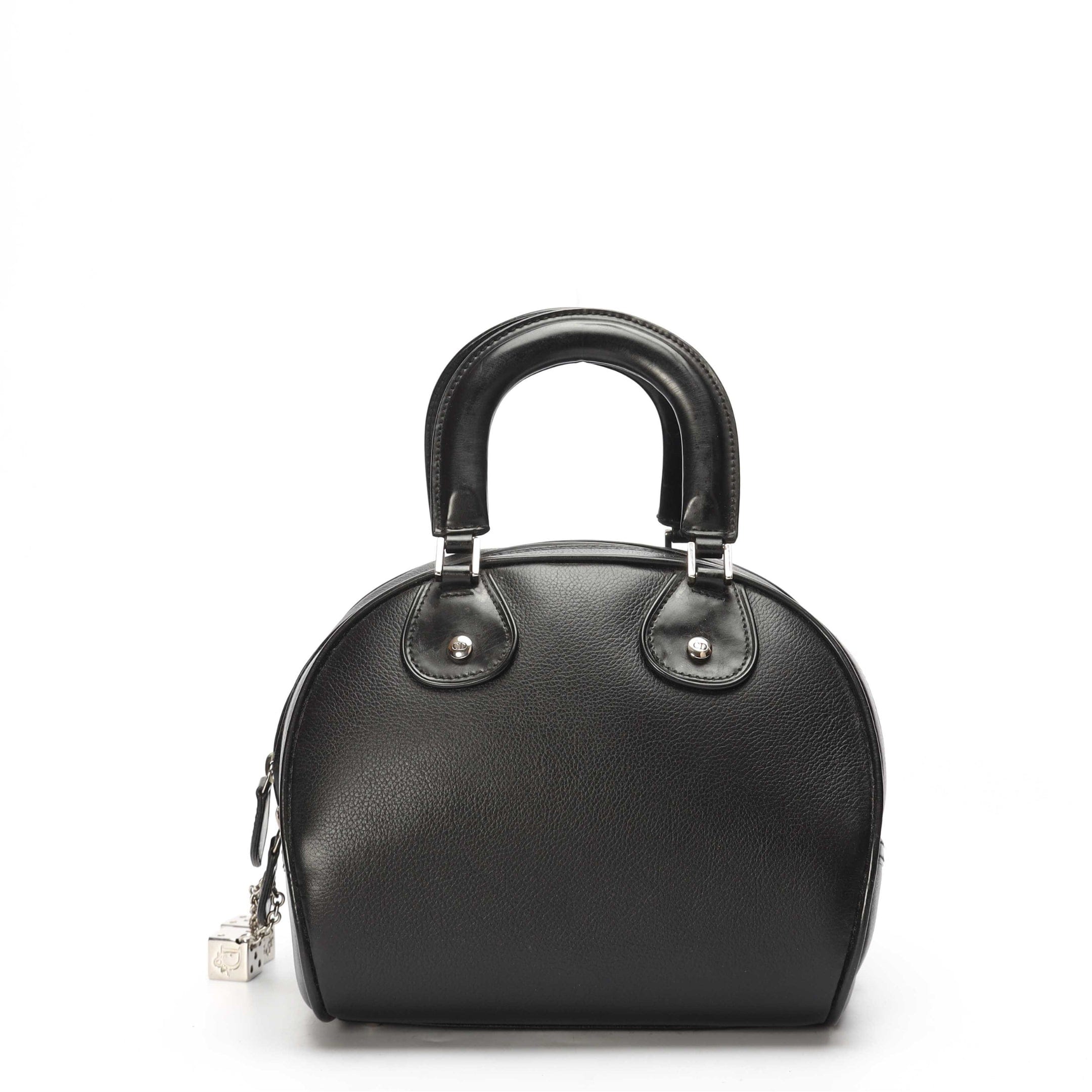 Dior Black Gambler Dice Bowling Satchel