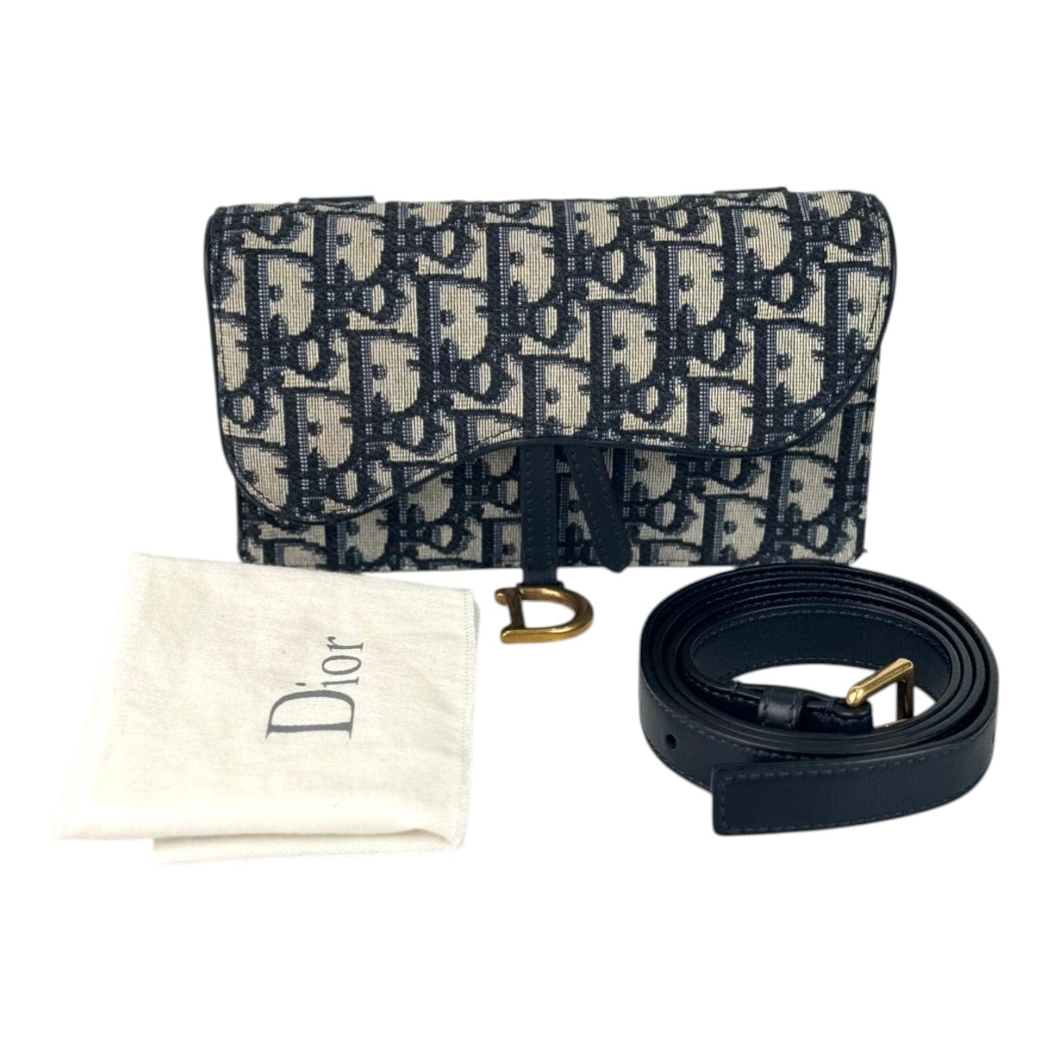 Dior Saddle Belt Pouch Bag Oblique