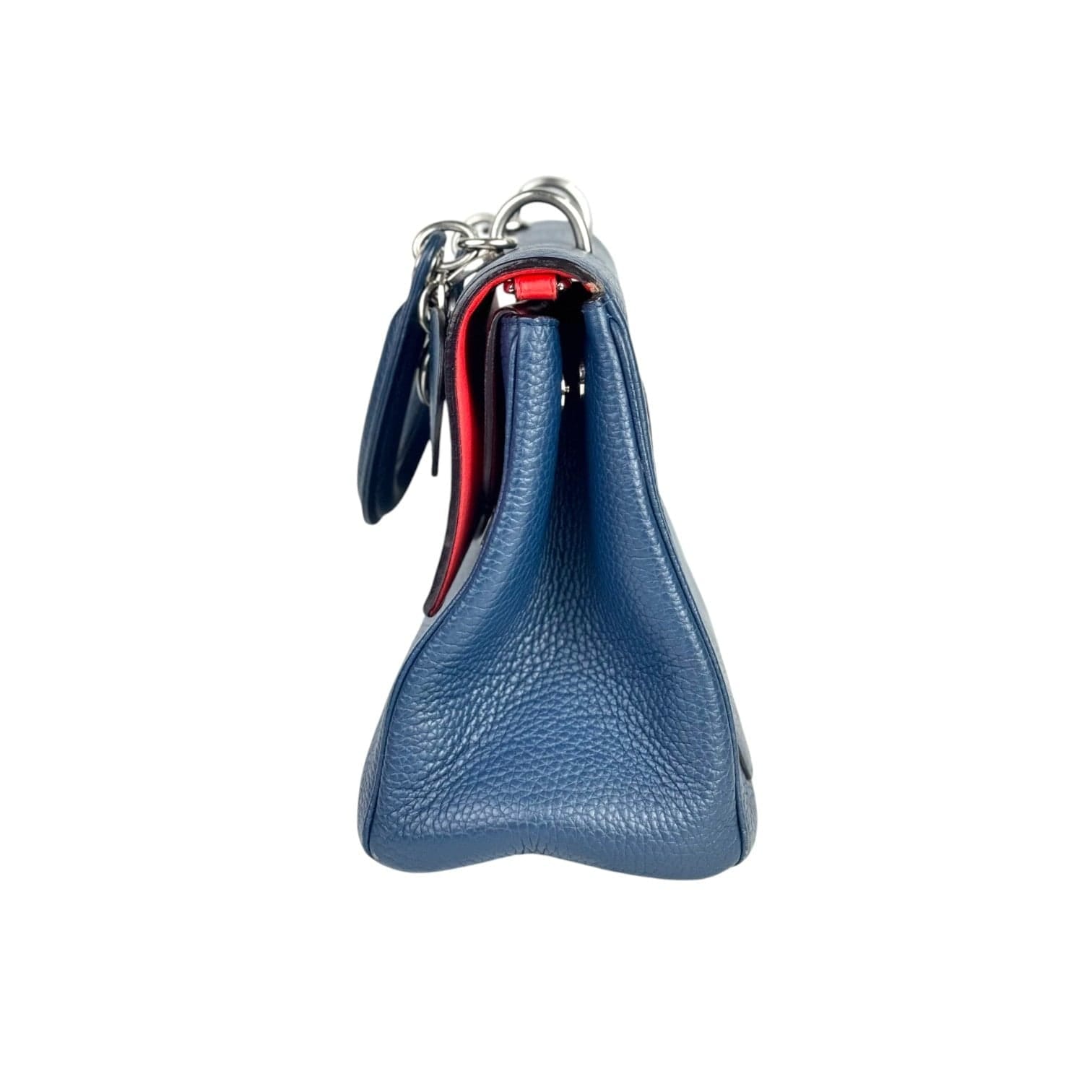 Dior Blue Leather Handle Bag