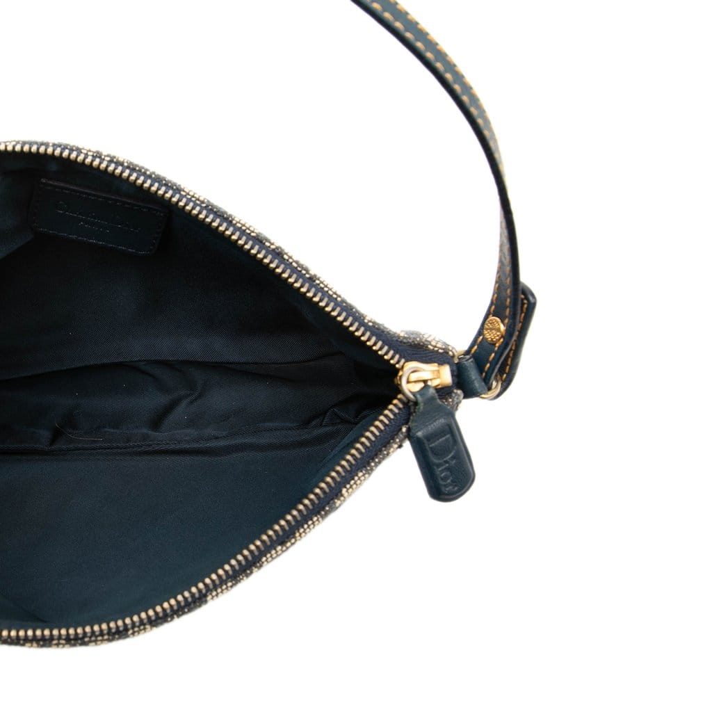 Dior Mini Diorissimo Canvas Saddle Pochette