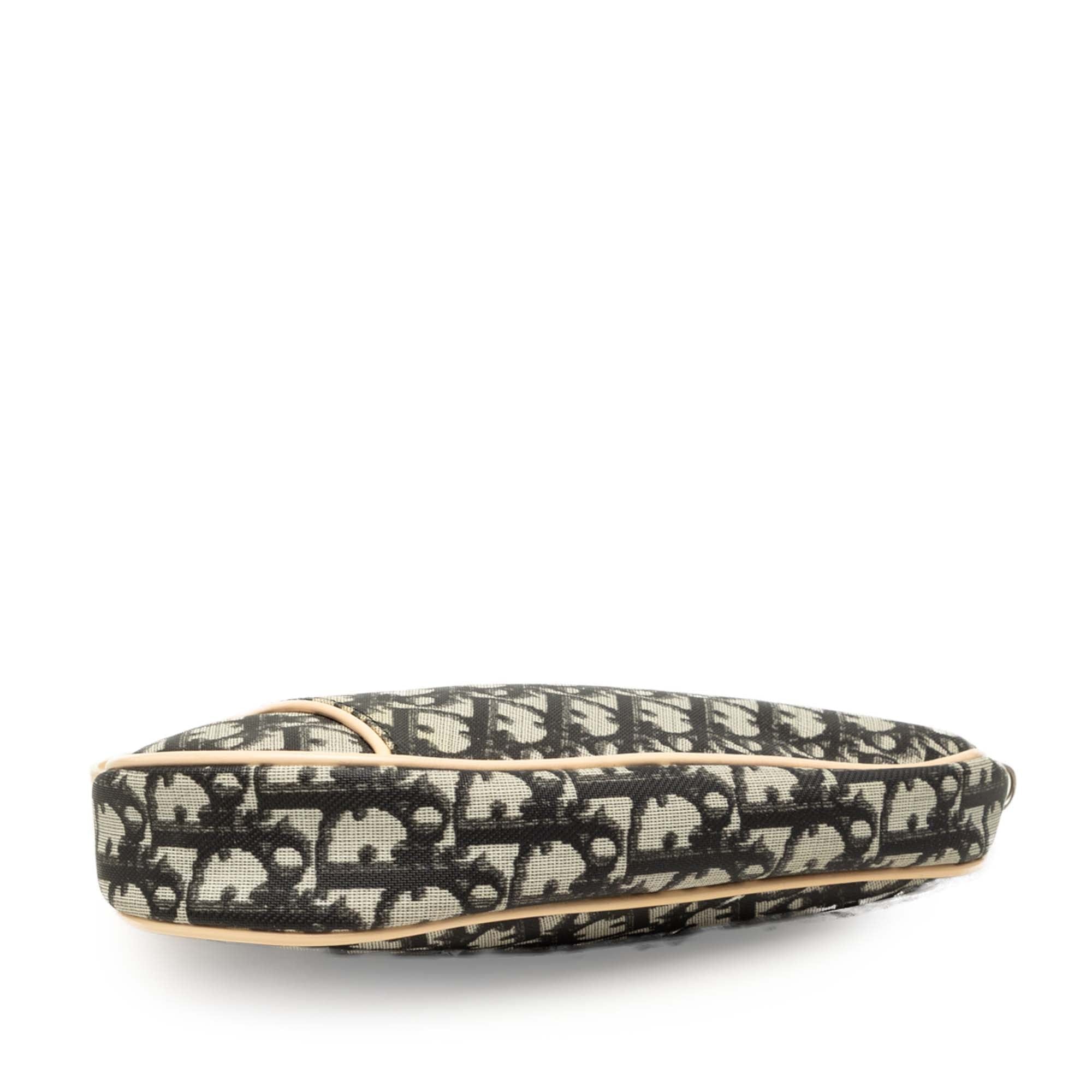 Dior Mini Diorissimo Coated Canvas Saddle Pochette