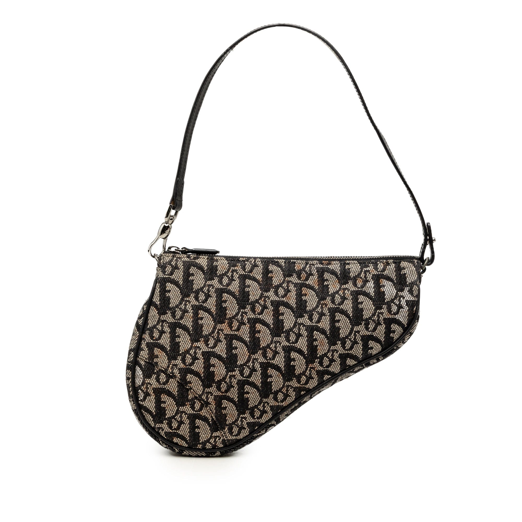 Dior Mini Diorissimo Canvas Saddle Pochette