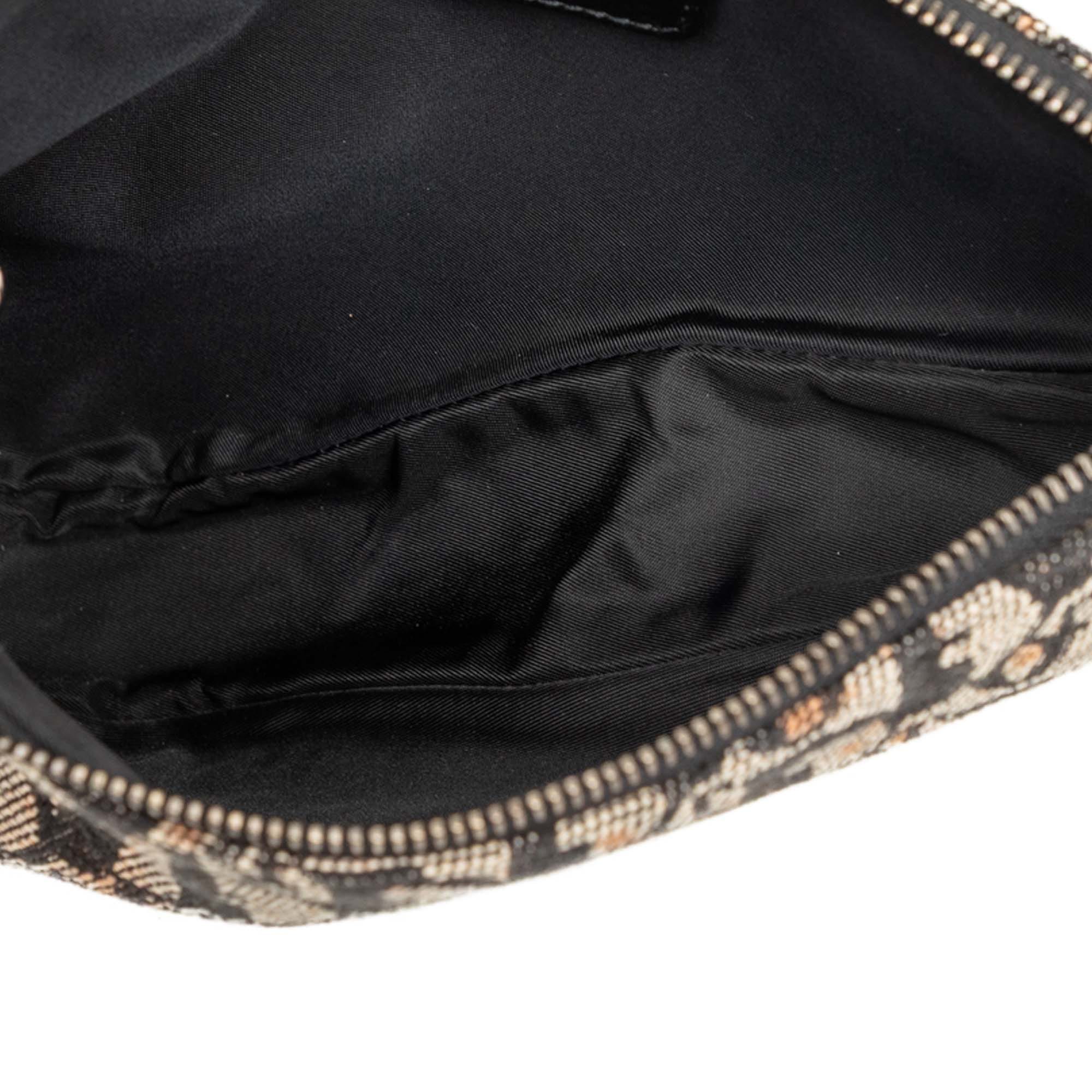 Dior Mini Diorissimo Canvas Saddle Pochette