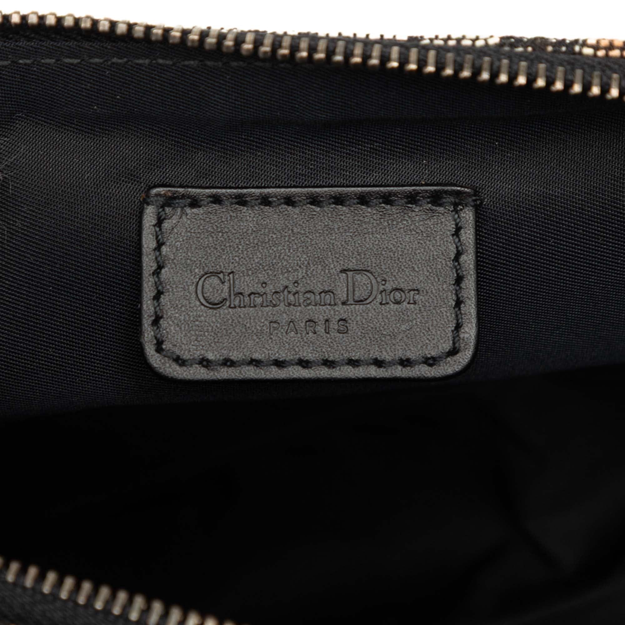 Dior Mini Diorissimo Canvas Saddle Pochette