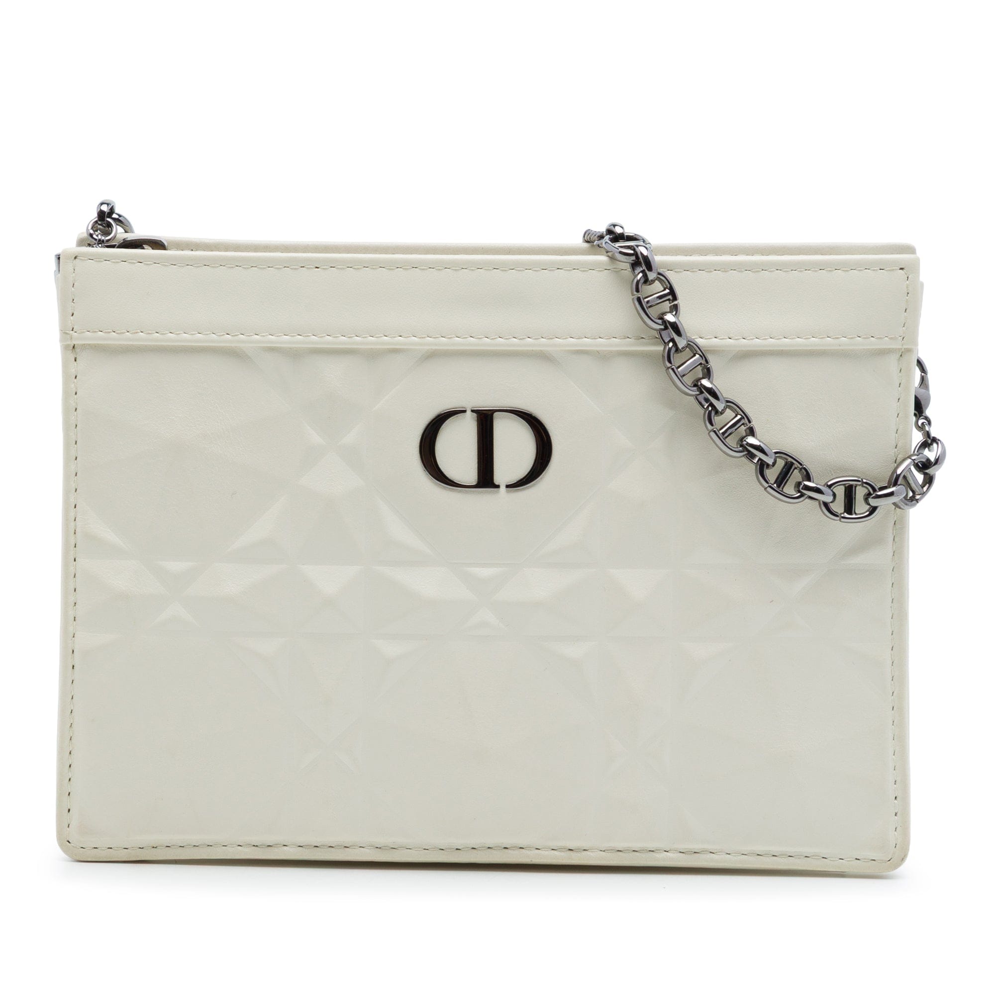 Dior Macrocannage Diamond Calfskin Caro Every Dior Pouch