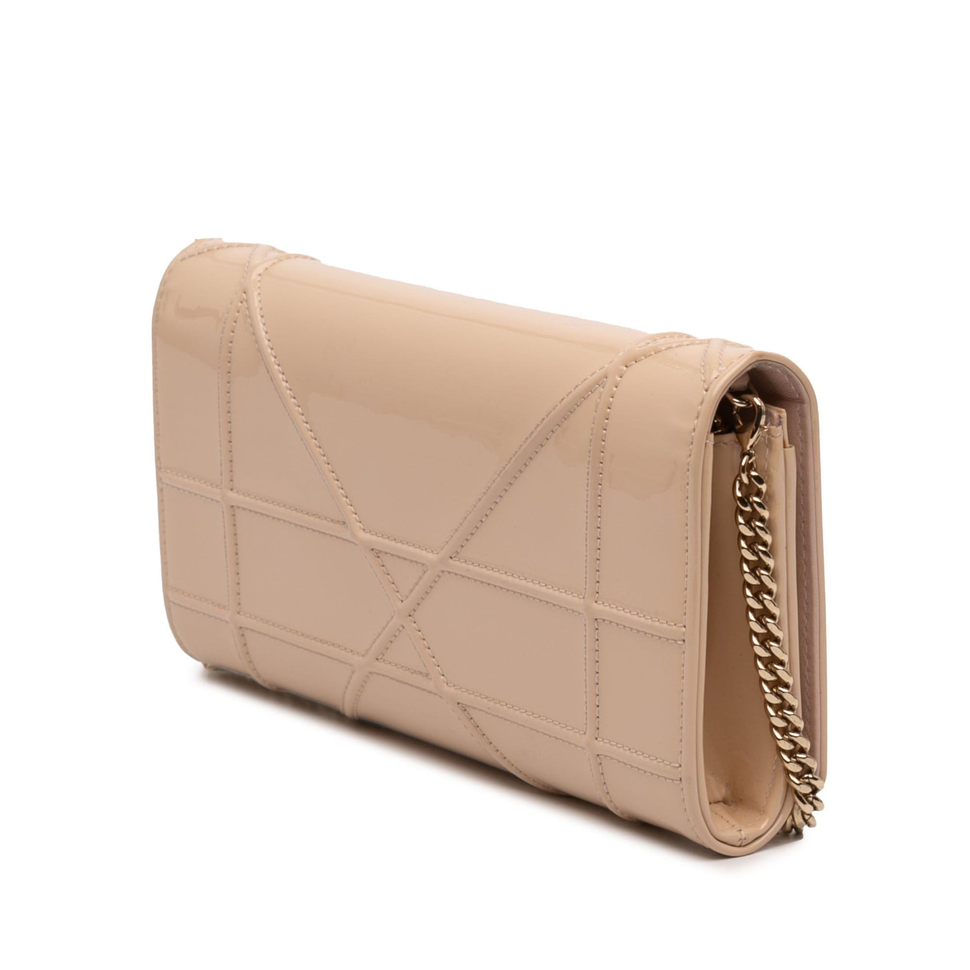 Dior Patent Diorama Wallet On Chain