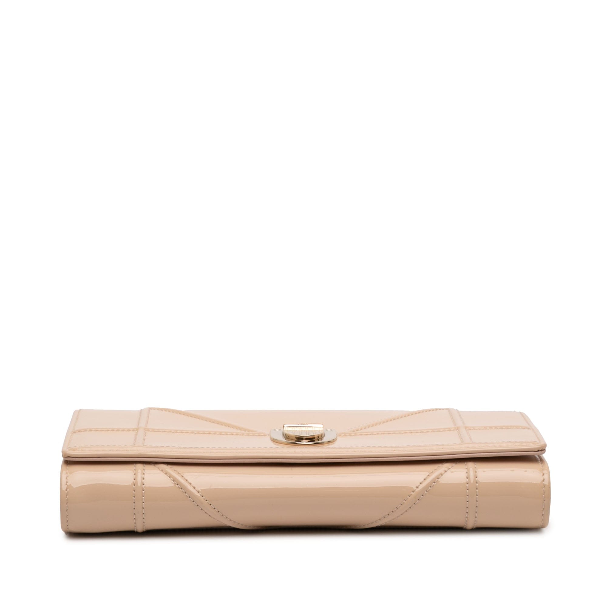 Dior Patent Diorama Wallet On Chain