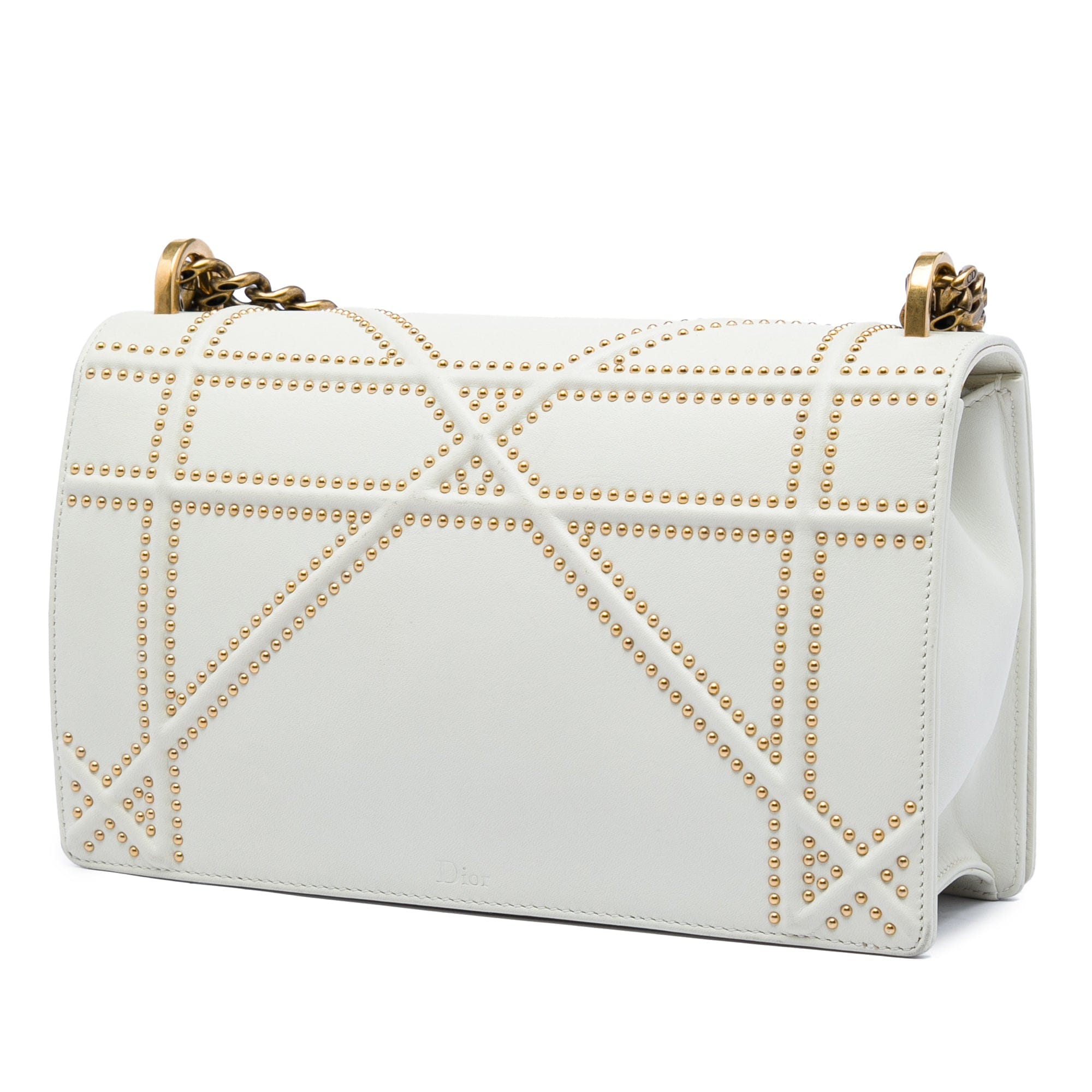 Dior Medium Studded Lambskin Diorama Flap