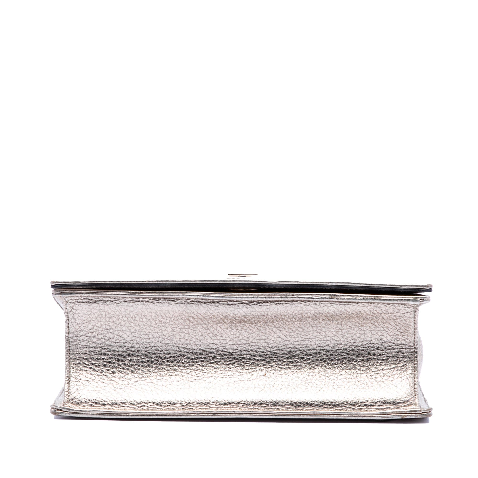 Dior Medium Metallic Calfskin Diorama Flap
