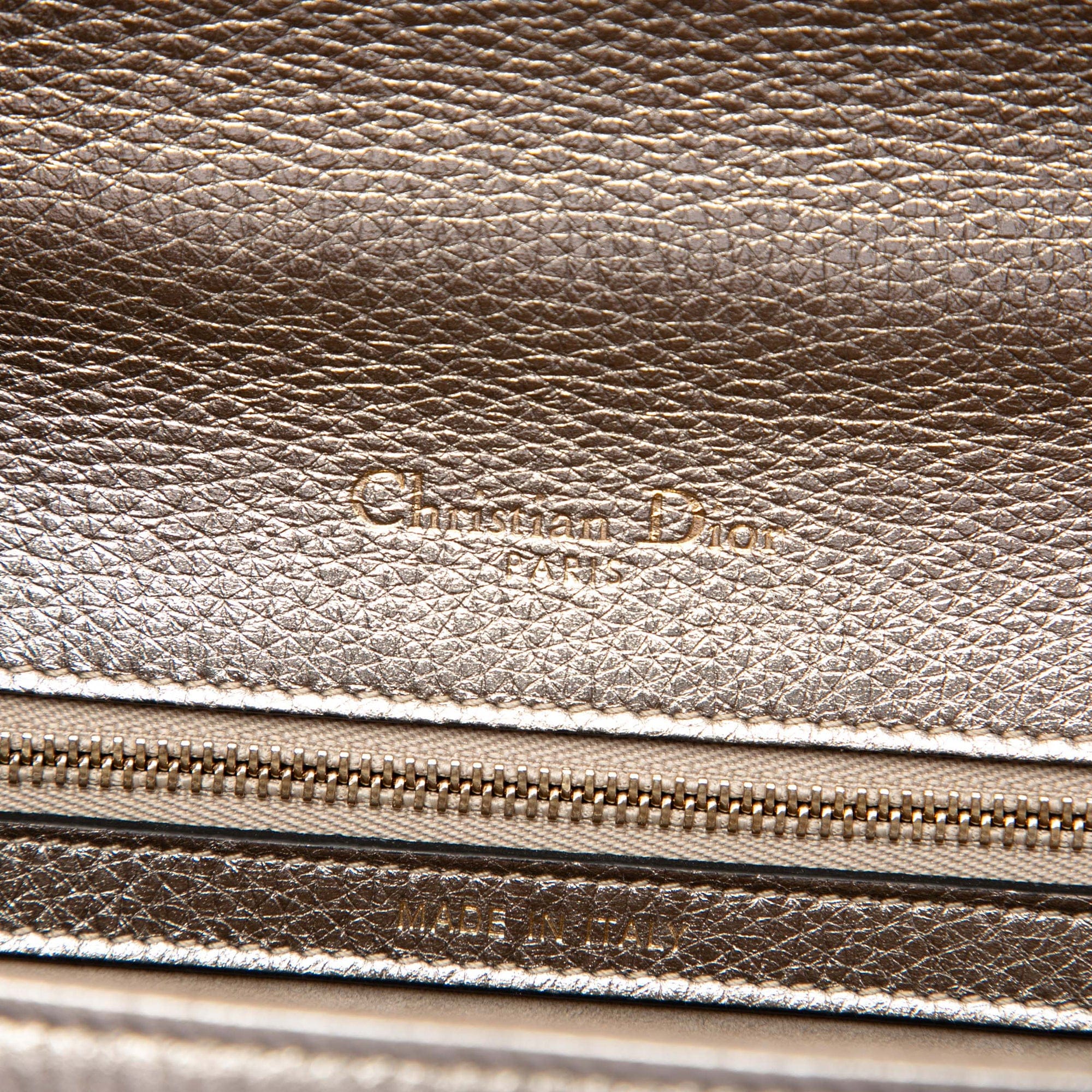 Dior Medium Metallic Calfskin Diorama Flap