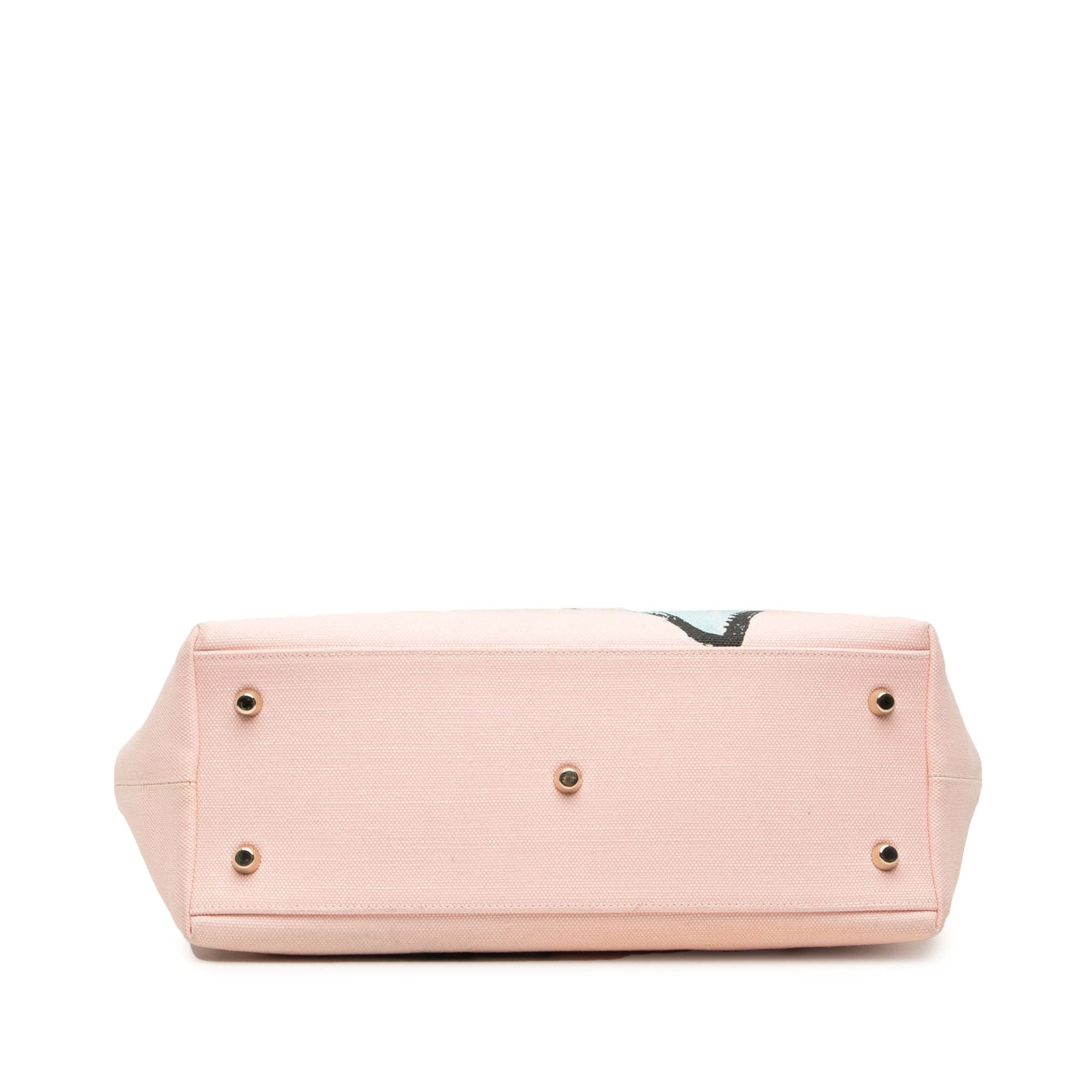 Dior Limited Edition Medium Canvas Floral Printed Diorissimo Satchel