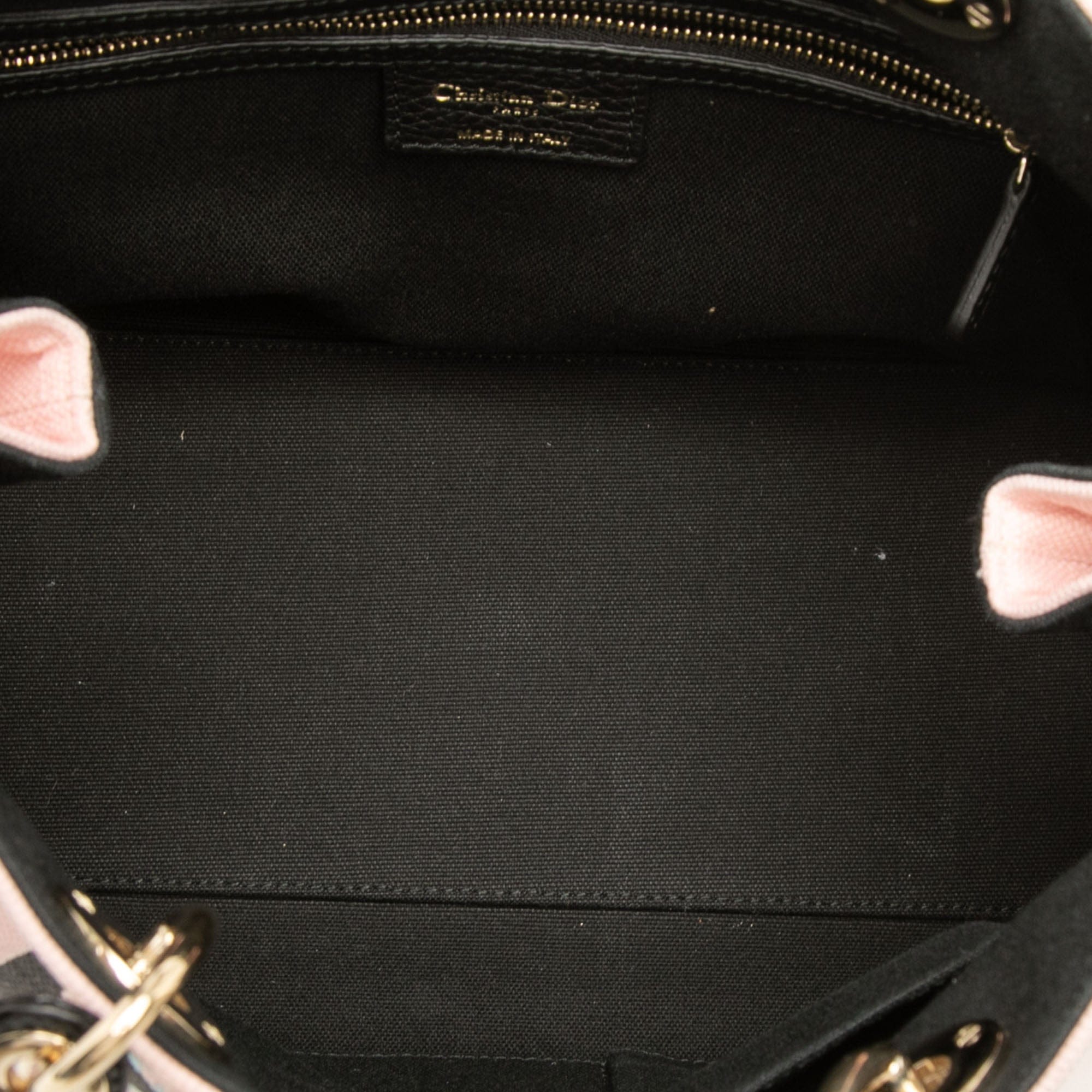Dior Limited Edition Medium Canvas Floral Printed Diorissimo Satchel