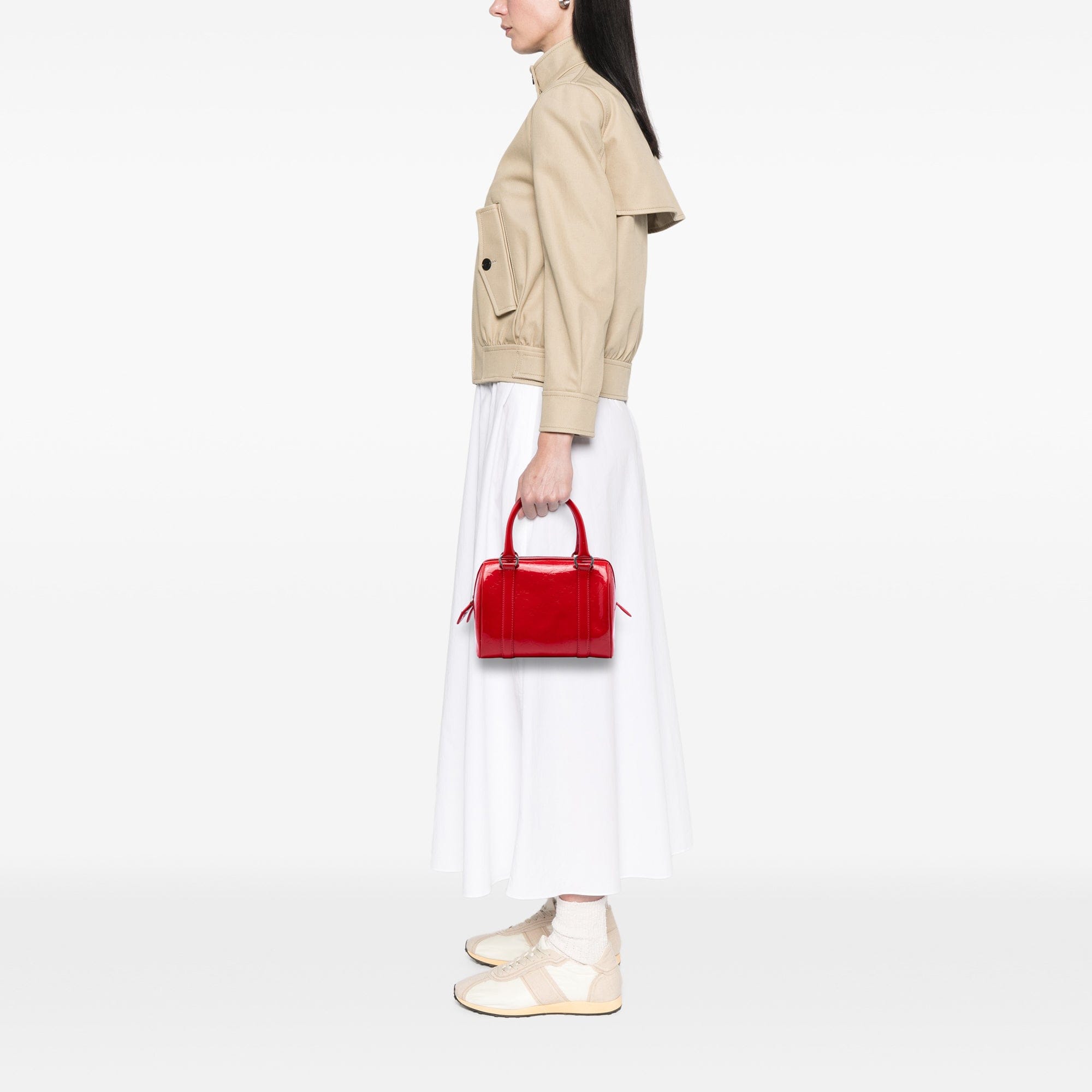 Dior Oblique Patent Boston Bag