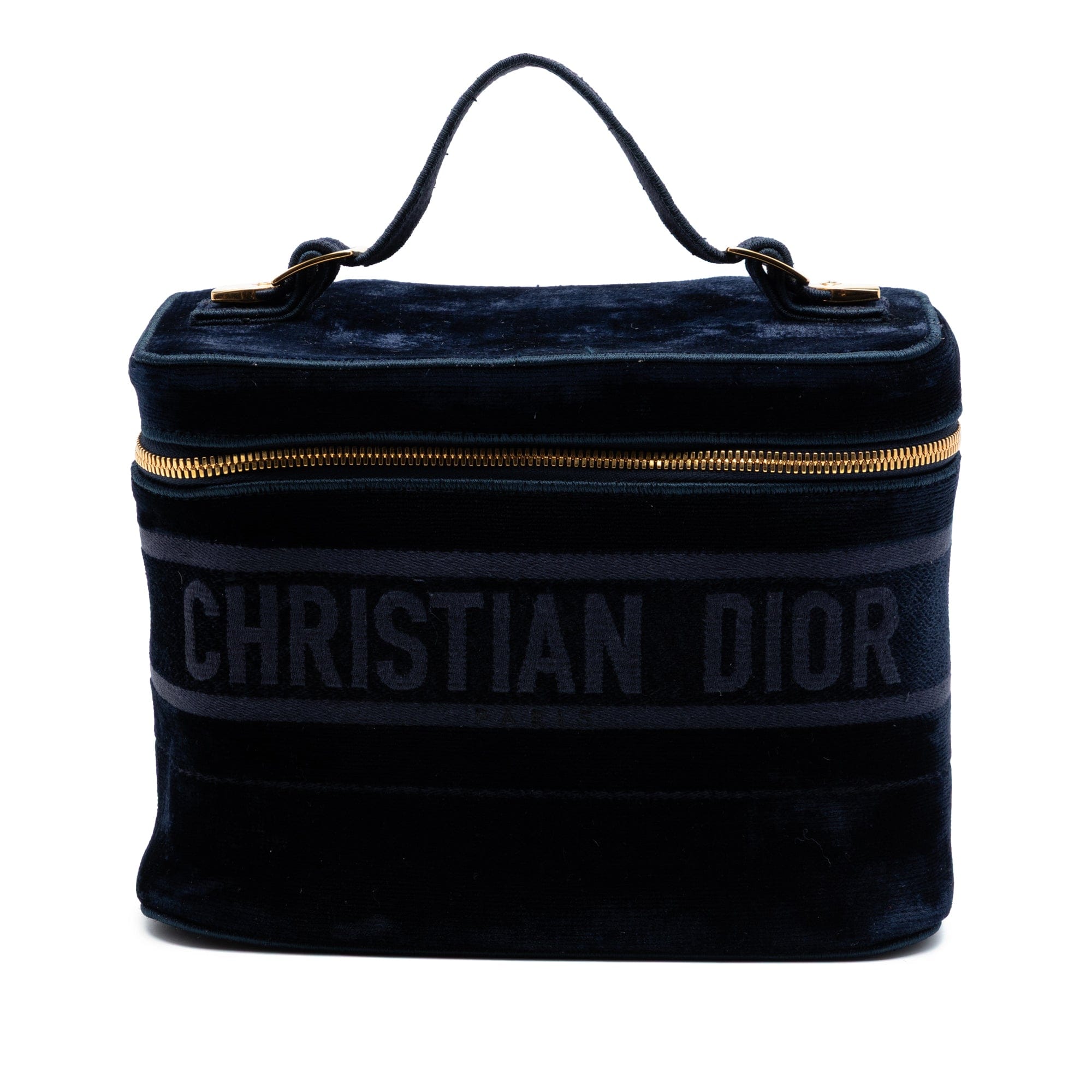 Dior Embroidered Velvet Diortravel Vanity Case
