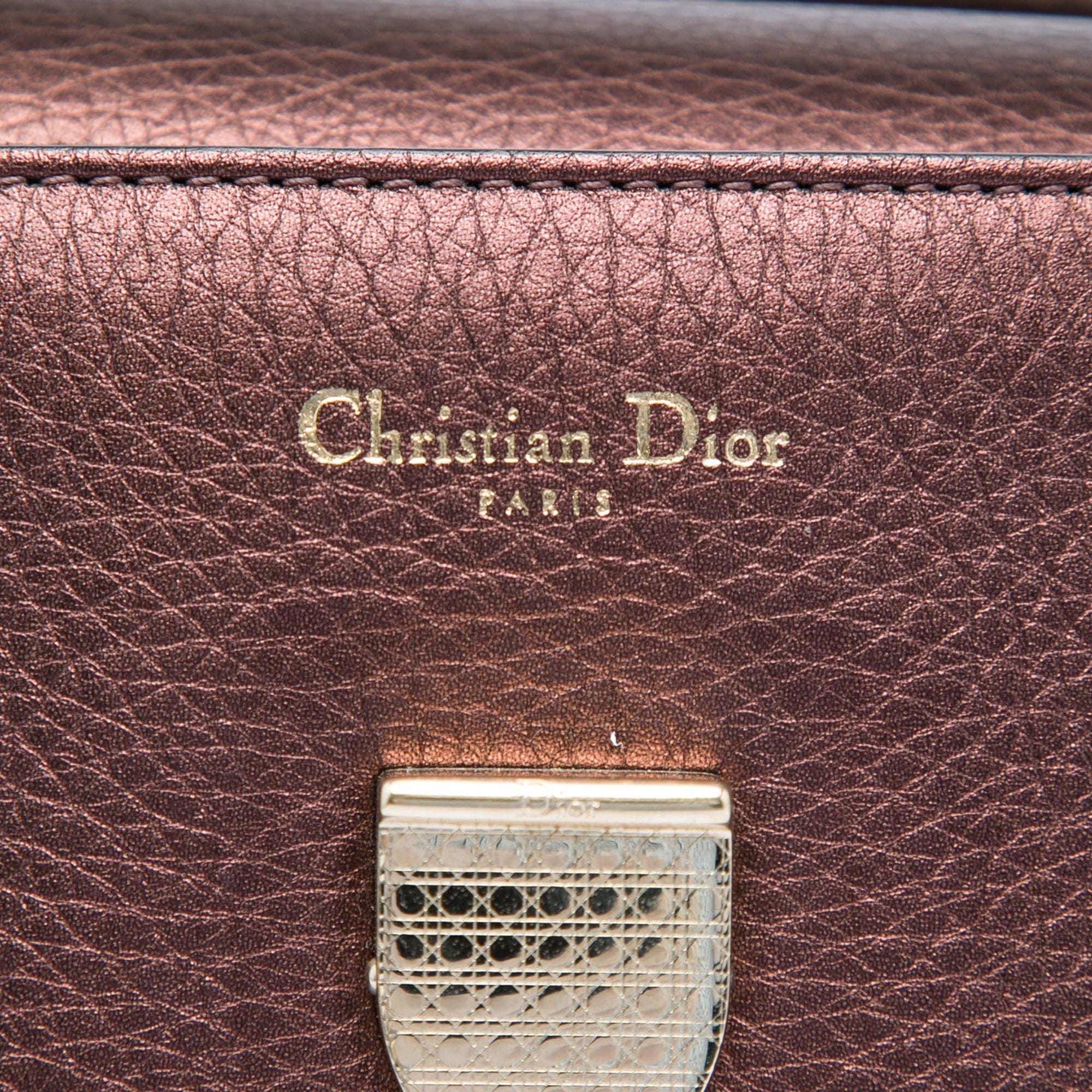 Dior Medium Metallic Grained Calfskin Diorever Satchel