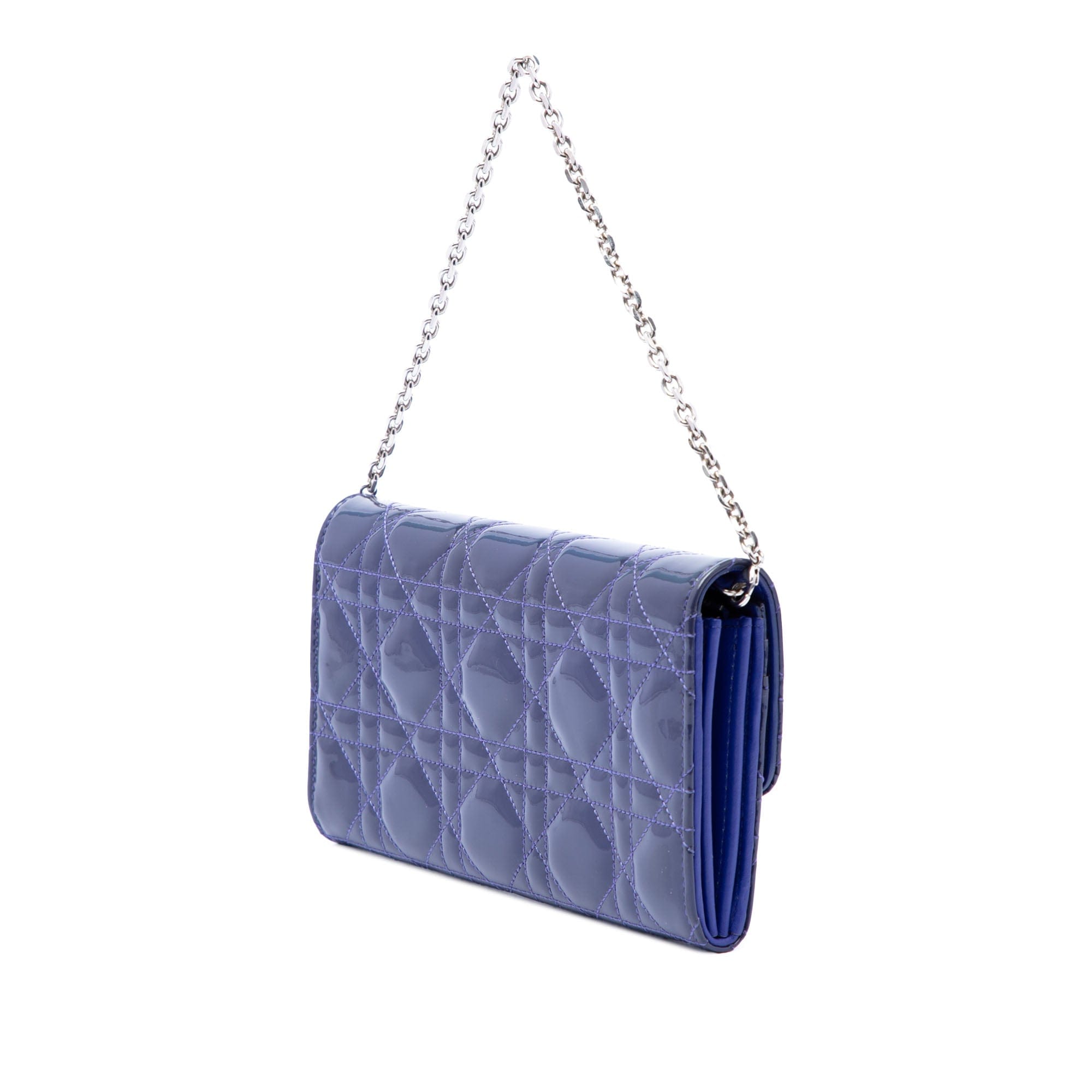 Dior Patent Cannage Miss Dior Wallet on Chain