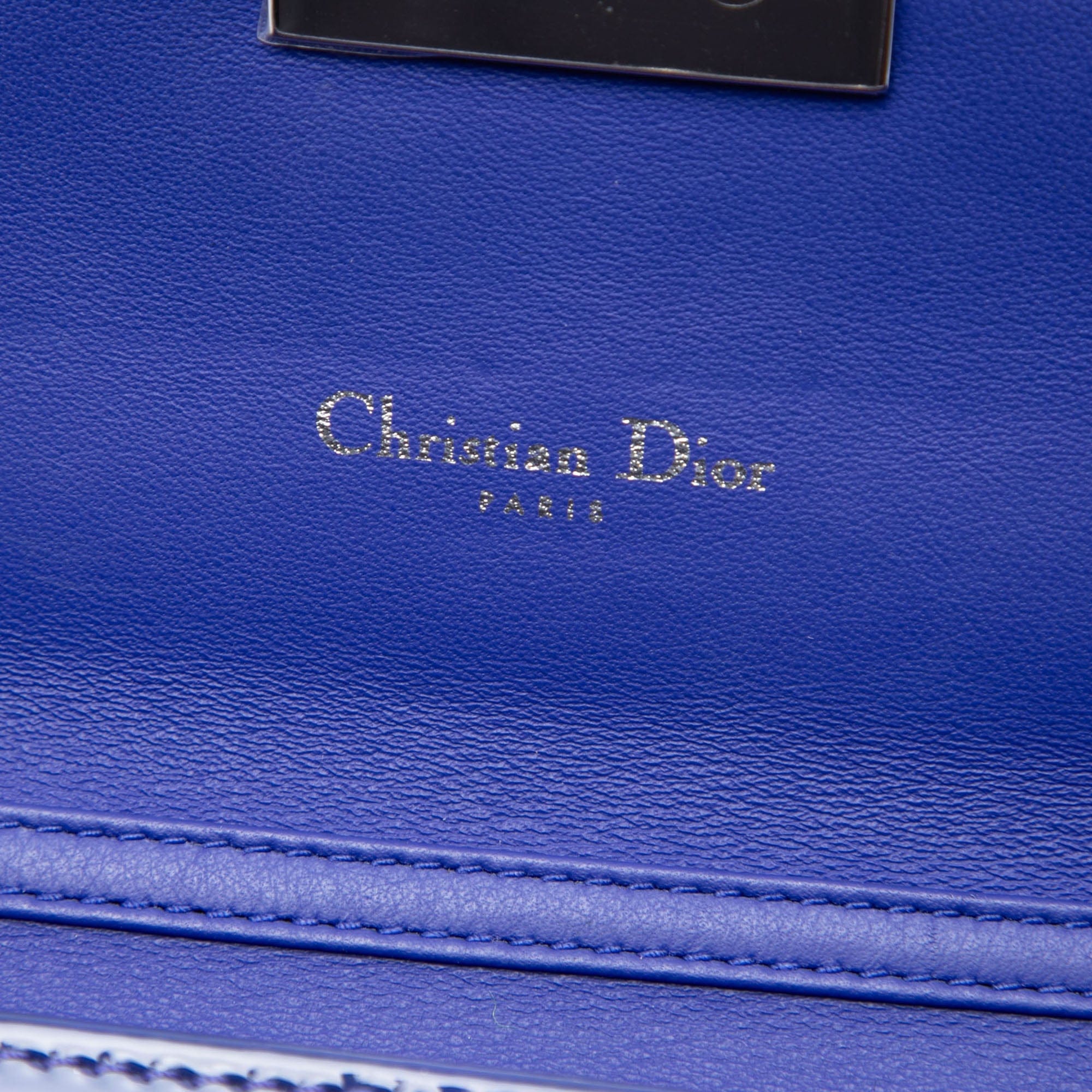 Dior Patent Cannage Miss Dior Wallet on Chain