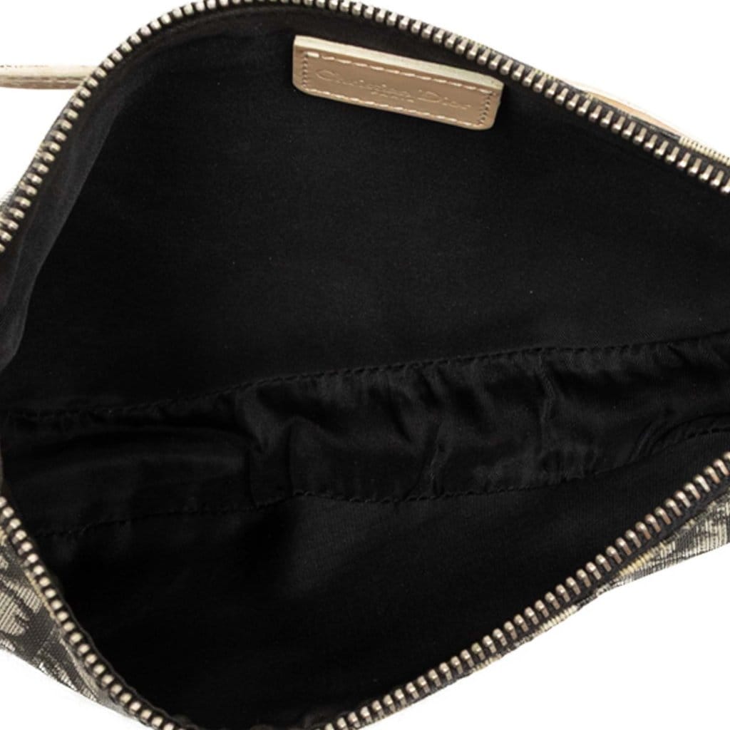 Dior Mini Diorissimo Coated Canvas Saddle Pochette