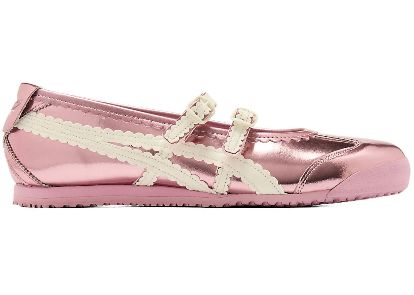 Onitsuka Tiger Mexico 66 Tgrs Metallic Pack Crystal Pink Cream Womens