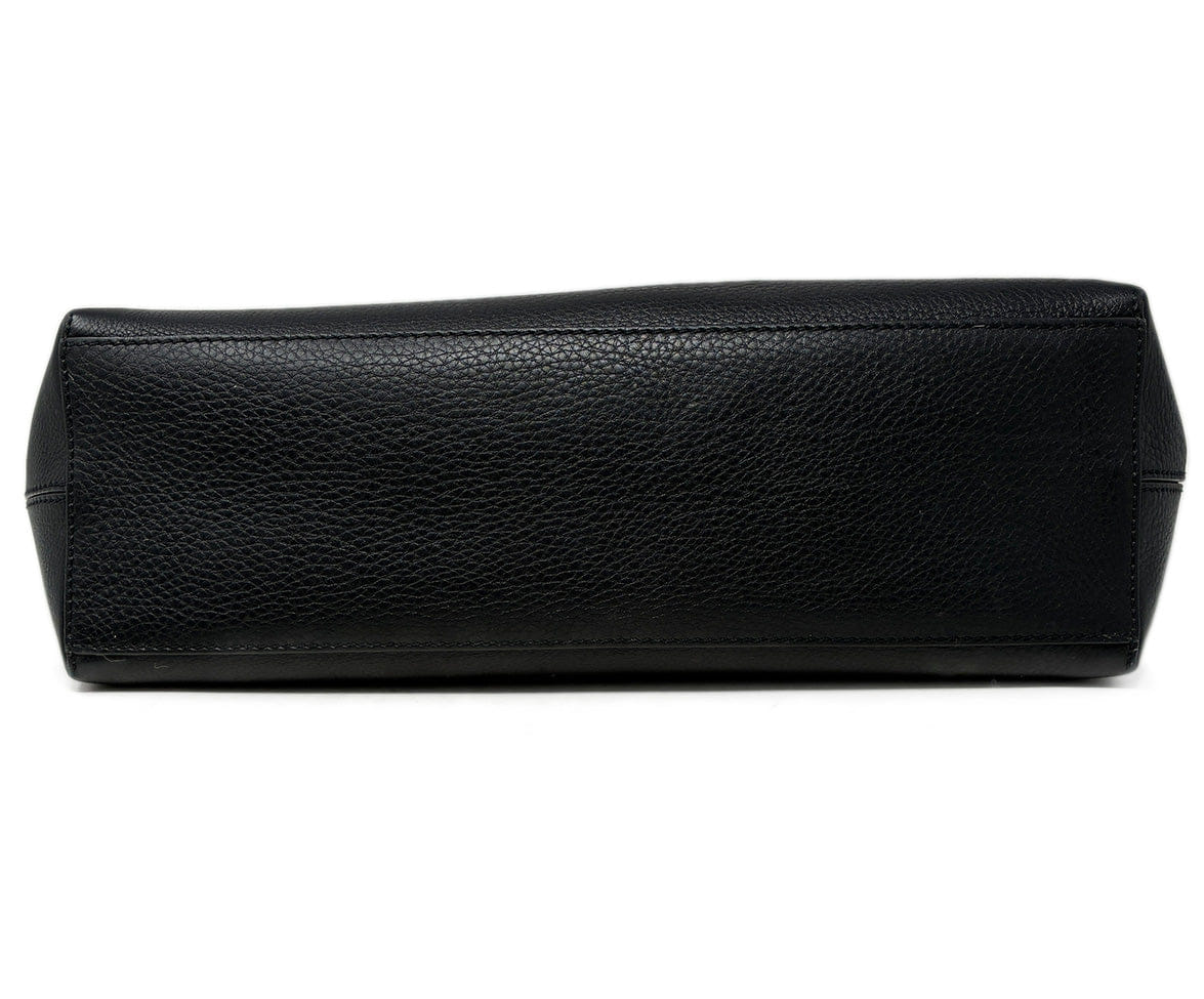 Valentino Rockstud Black Leather Tote W/Dust Bag