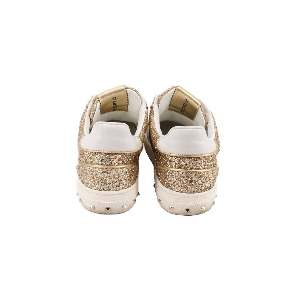 Valentino GLITTER SNEAKERS WHITE 38 EU | 7.5 US