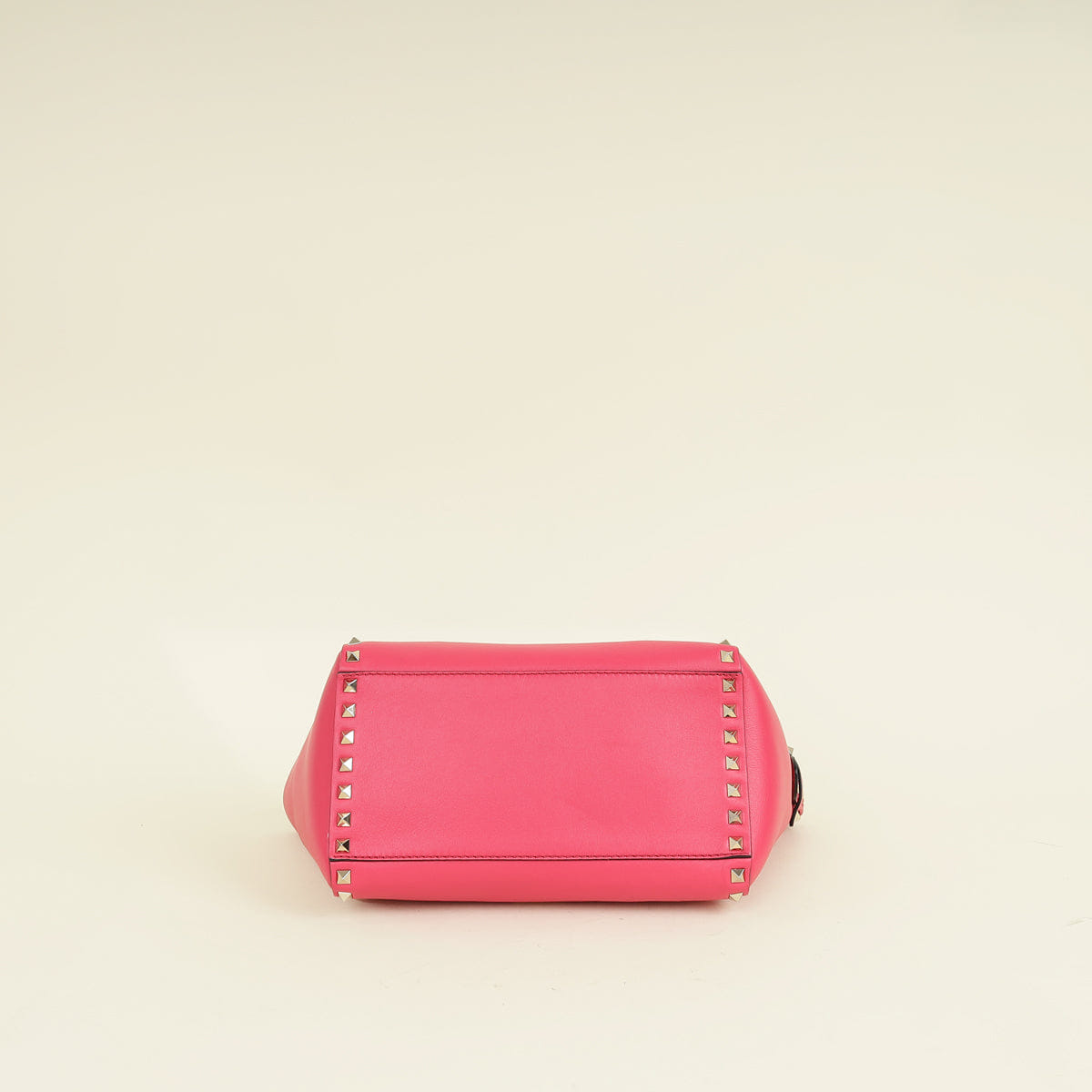 Valentino Fuchsia Rockstud Handle Tote Bag