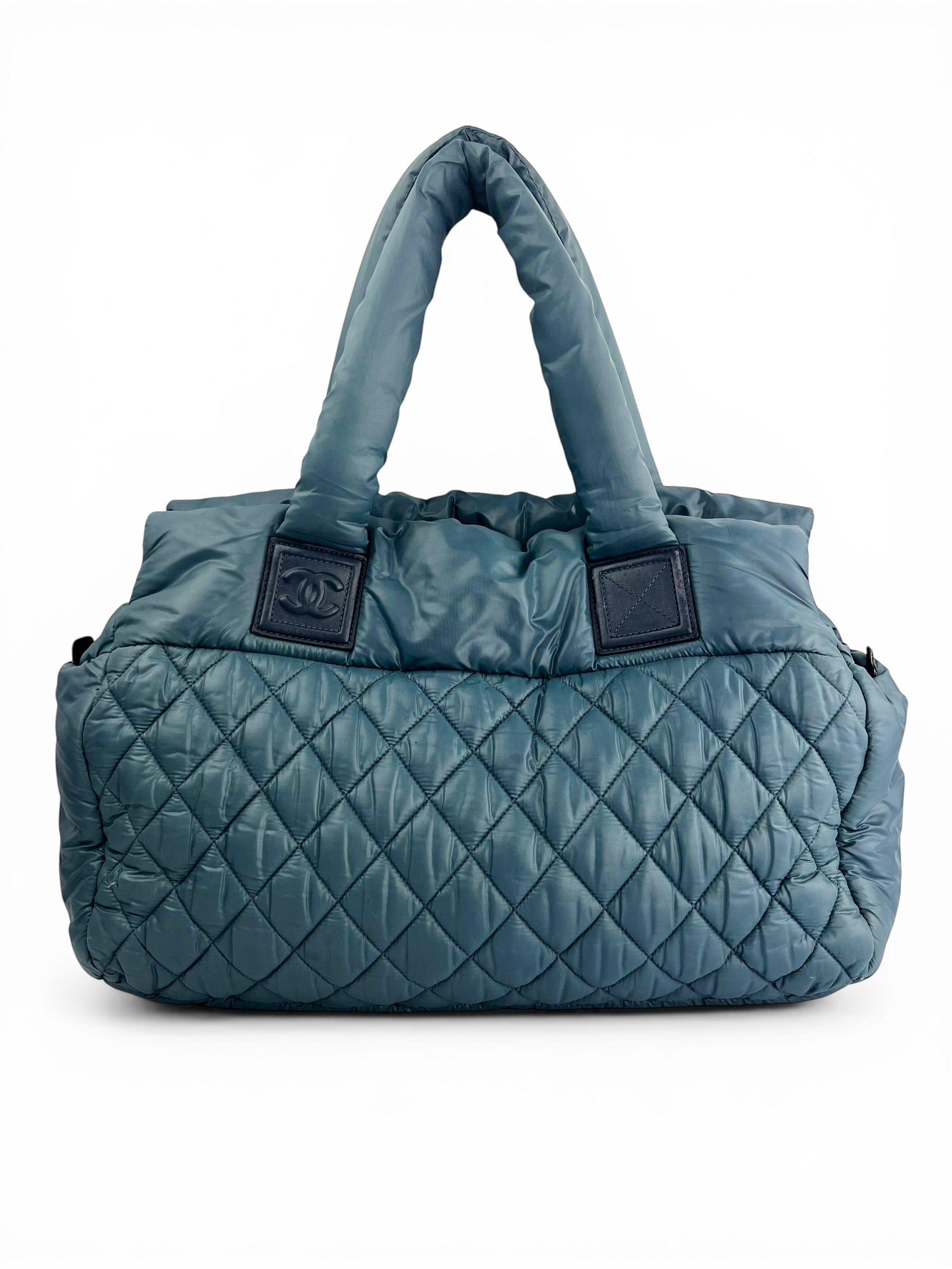 Chanel Blue Coco Cocoon Quilted Nylon Tote