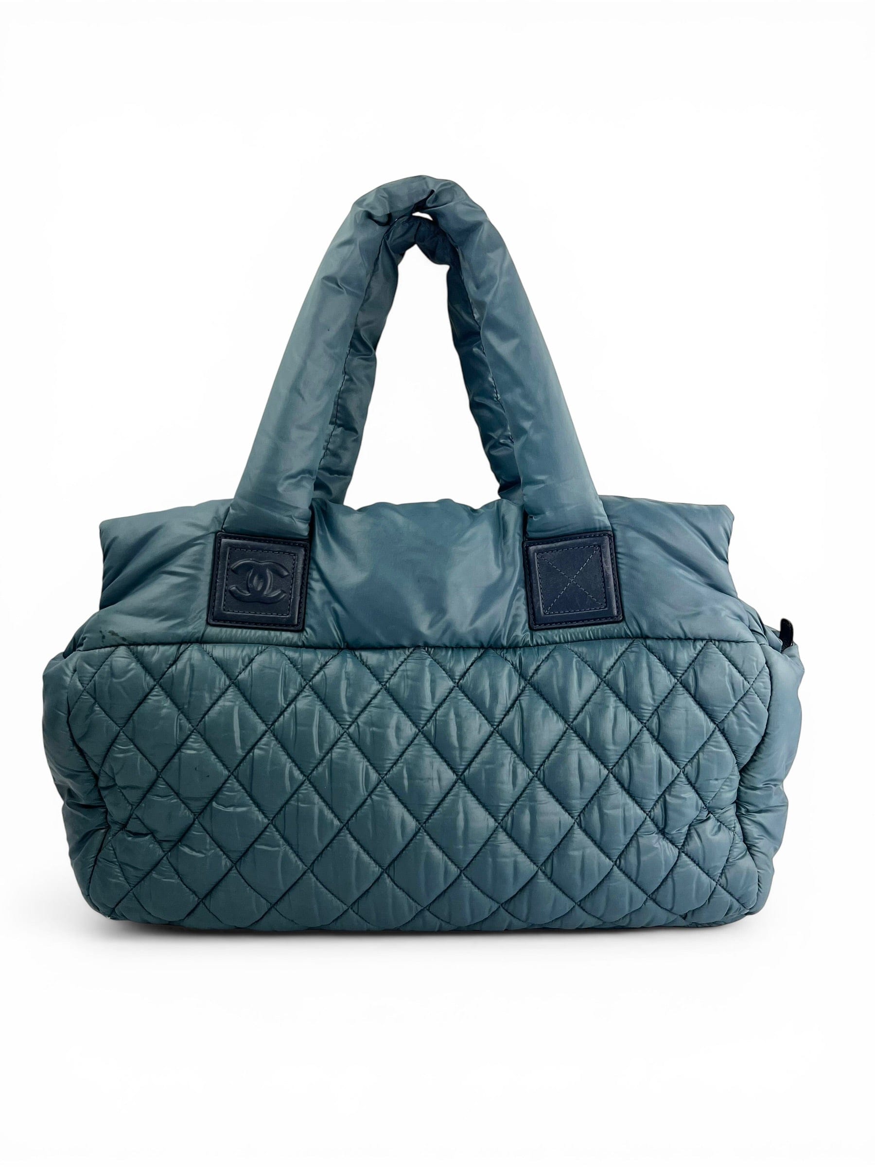 Chanel Blue Coco Cocoon Quilted Nylon Tote