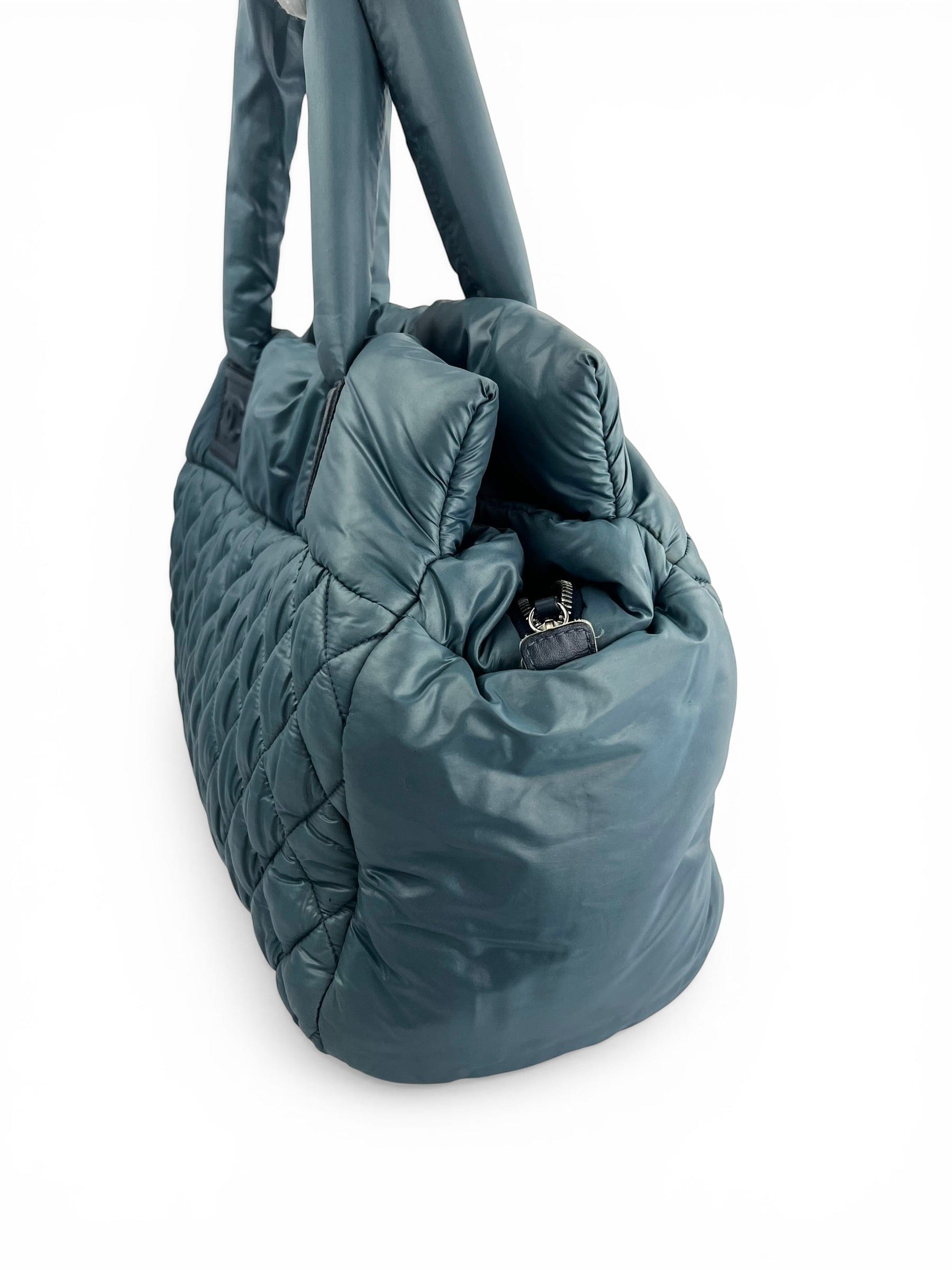 Chanel Blue Coco Cocoon Quilted Nylon Tote