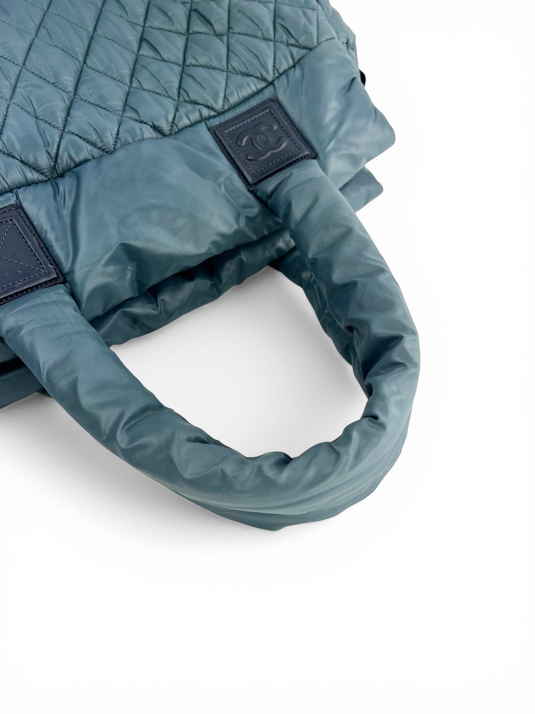 Chanel Blue Coco Cocoon Quilted Nylon Tote