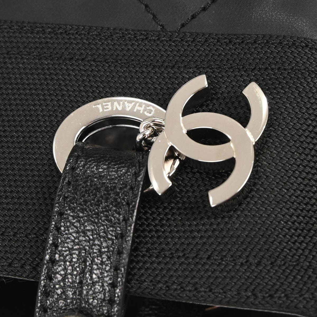 Chanel 2012 - 2013 Black Canvas Paris - Biarritz Tote PM Handbag