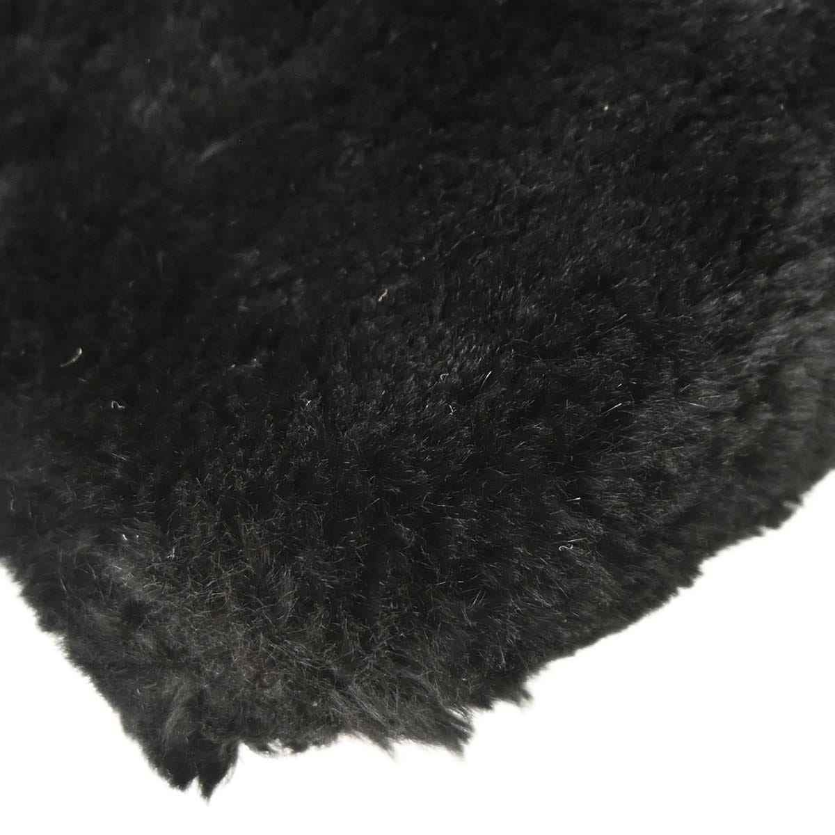 Chanel 2000 - 2001 Black Lapin Fur Tote Handbag