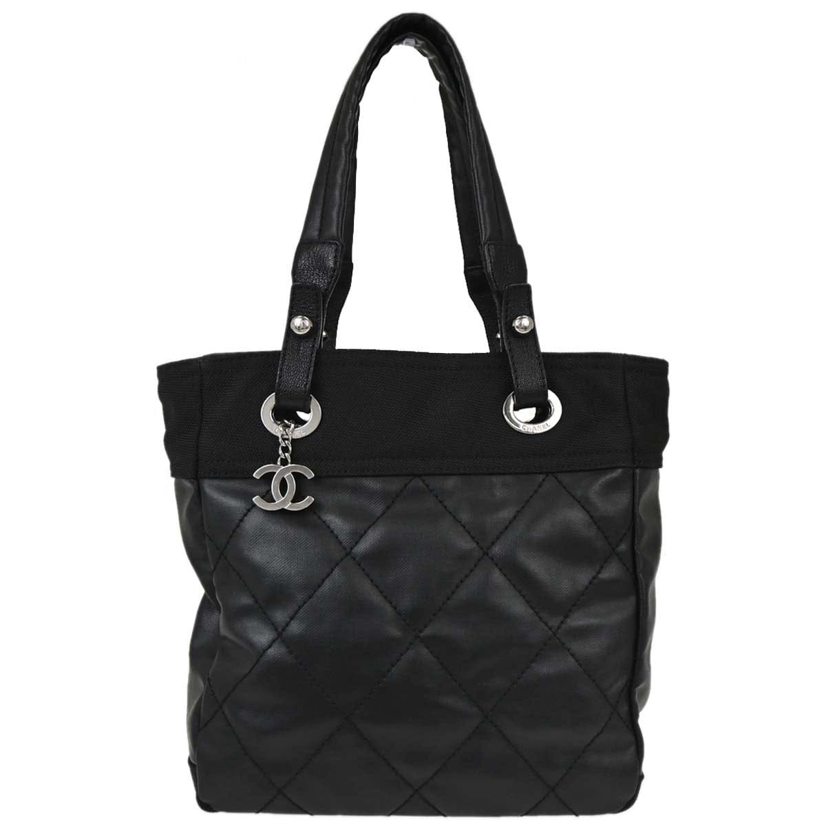 Chanel 2006 - 2008 Black Paris - Biarritz Tote PM Handbag