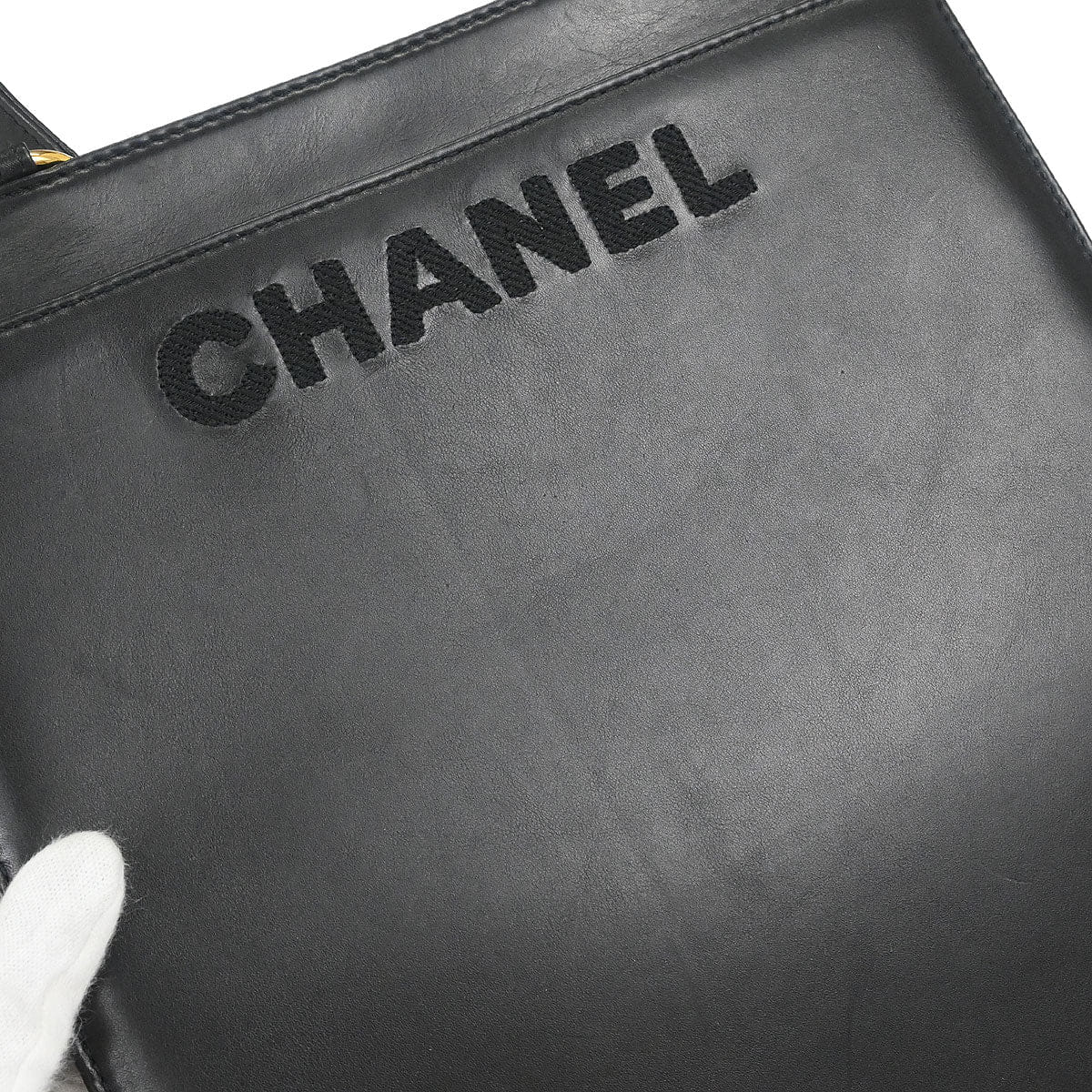 Chanel 1997 - 1999 Black Lambskin Tote Bag