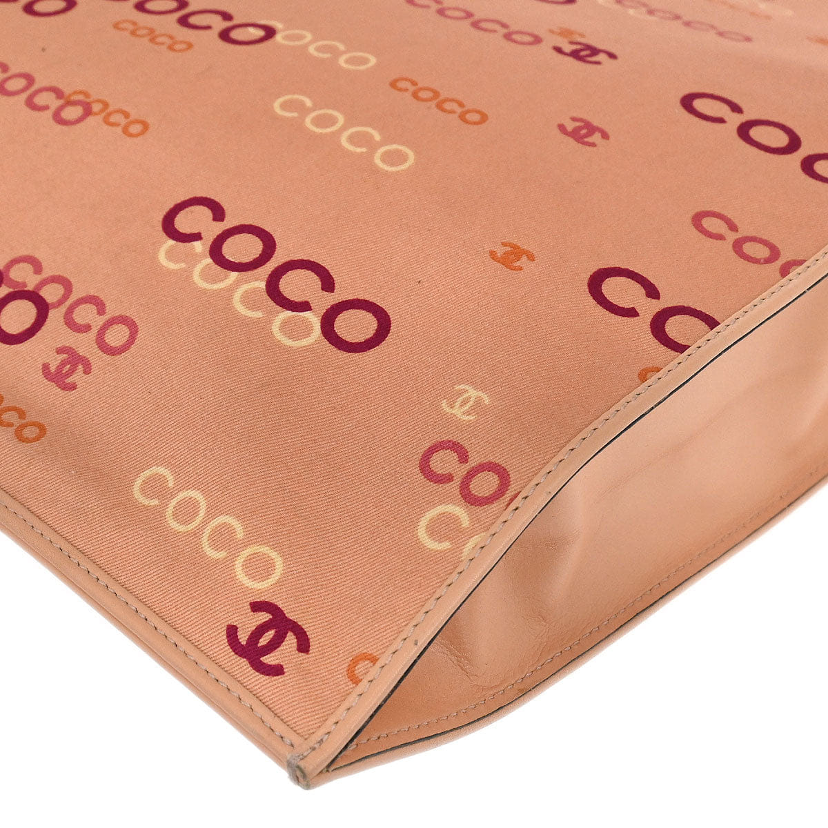 Chanel 2002 - 2003 Pink Canvas COCO Tote Handbag