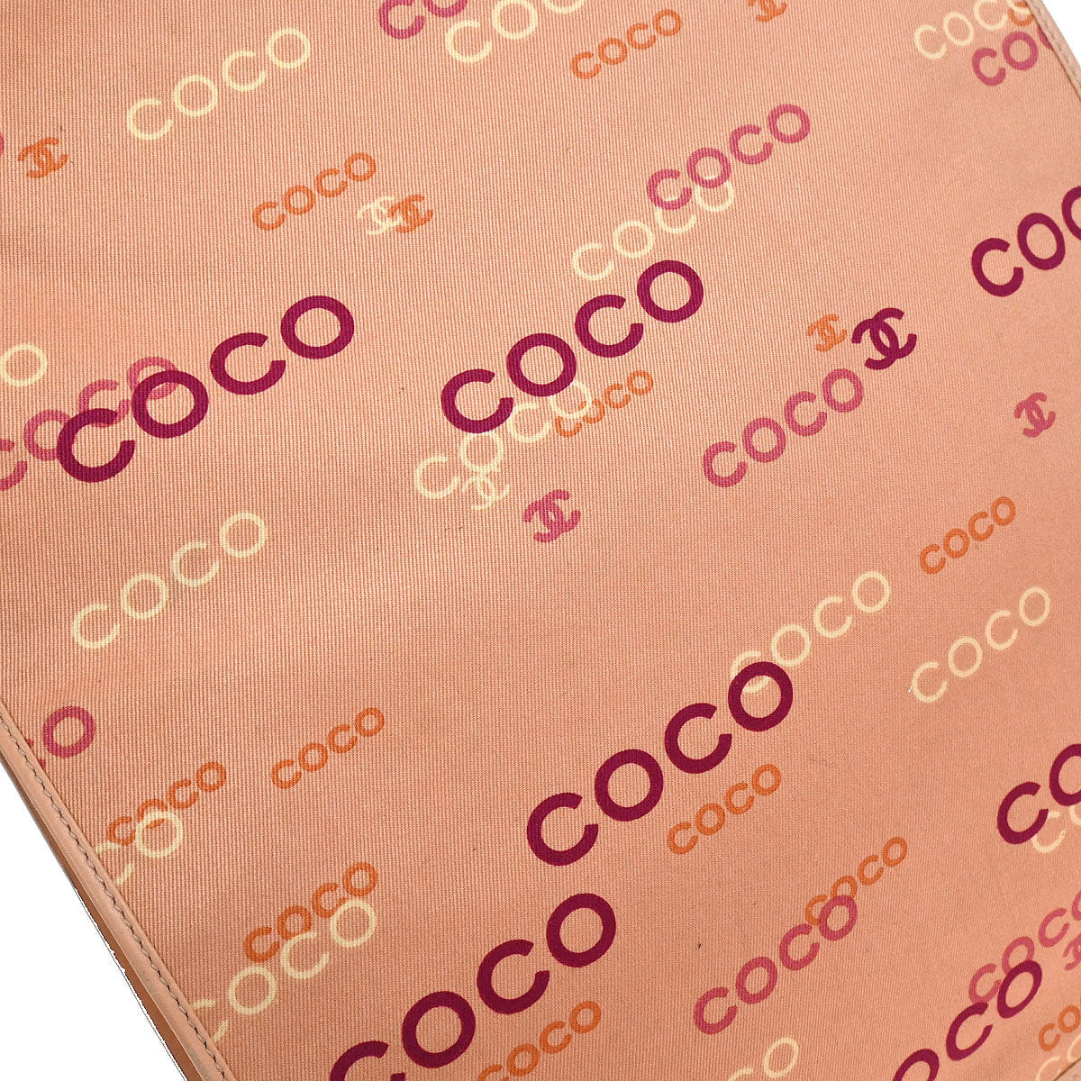 Chanel 2002 - 2003 Pink Canvas COCO Tote Handbag