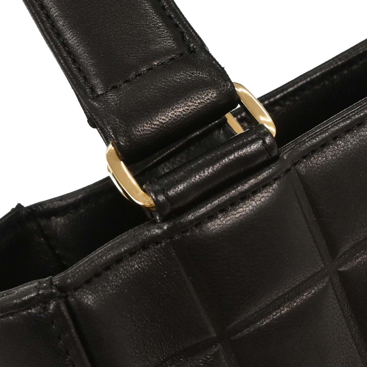 Chanel 2002 - 2003 Black Lambskin Choco Bar Tote Shoulder Bag