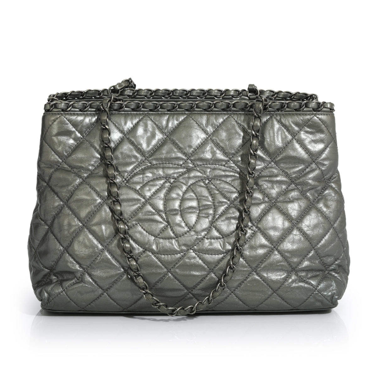 Chanel Chain Me Metallic Tote Bag Medium