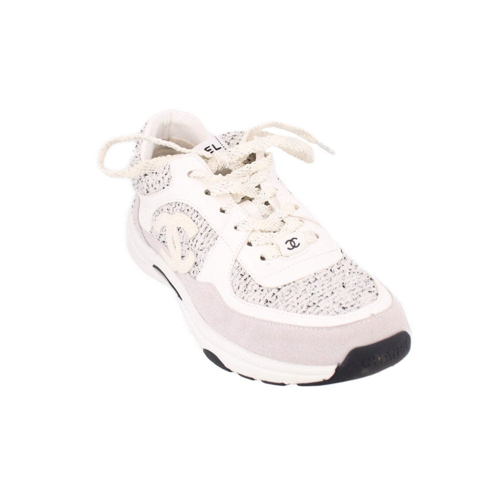 Chanel CLOTH SNEAKERS GREY 39 EU | 8.5 US