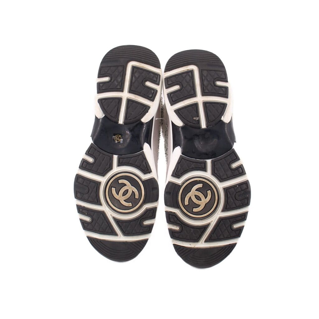 Chanel CLOTH SNEAKERS GREY 39 EU | 8.5 US