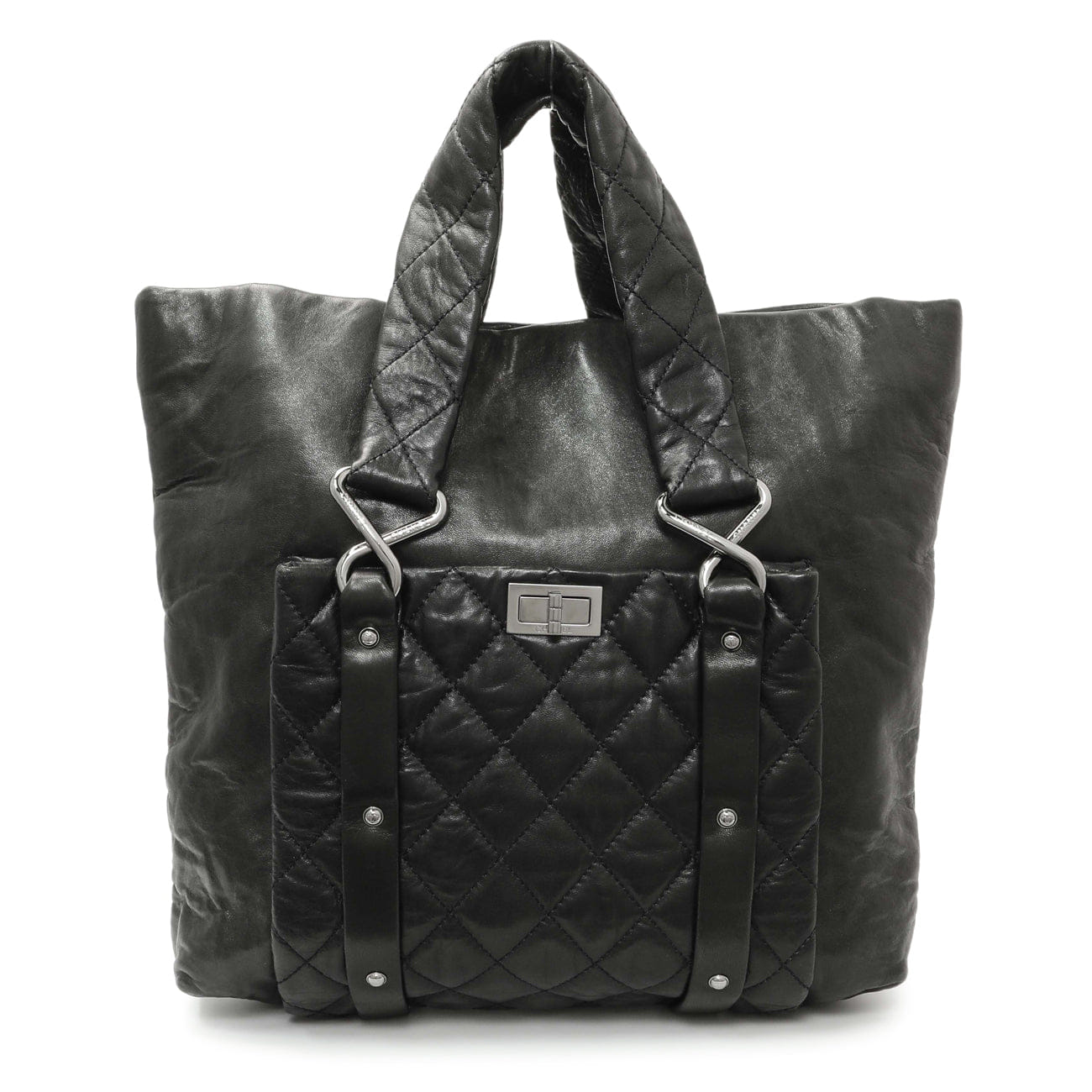 Chanel Black Lambskin 8 Knots Tote