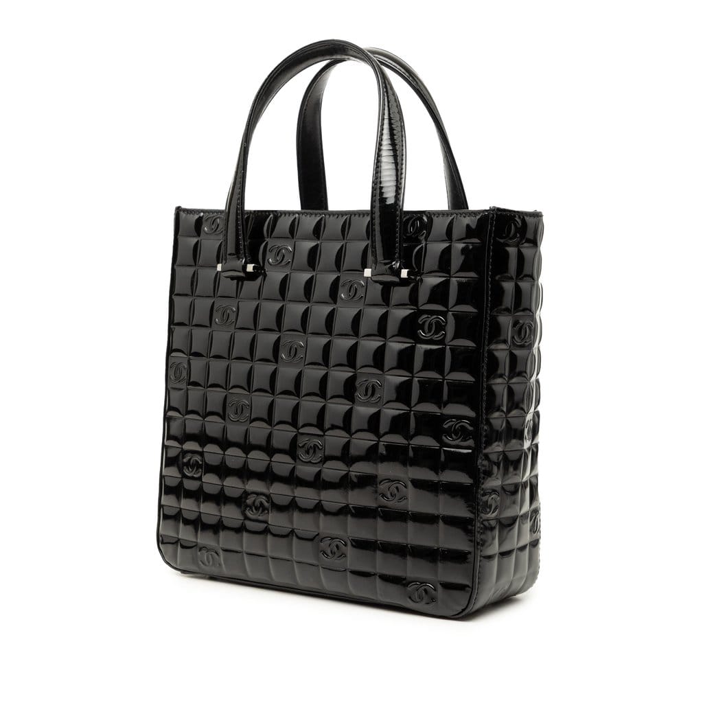 Chanel CC Chocolate Bar Patent Tote