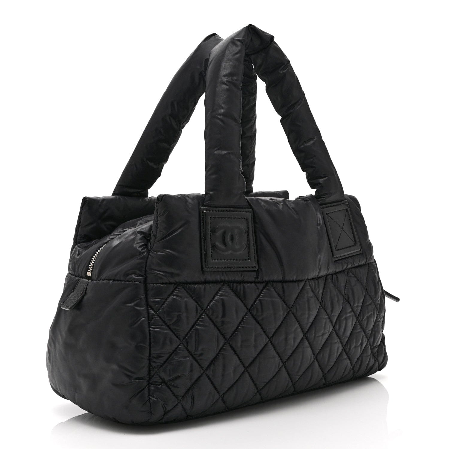 Chanel Nylon Coco Cocoon Zipped Tote Black