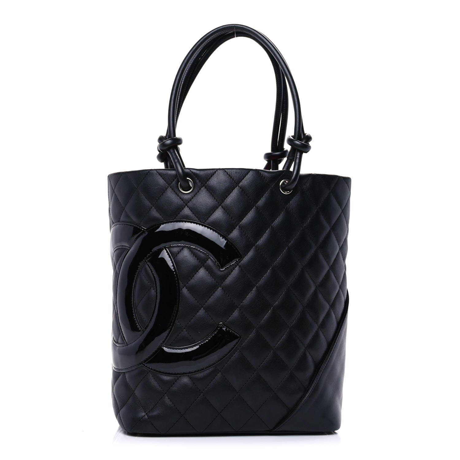Chanel Calfskin Quilted Medium Cambon Tote Black