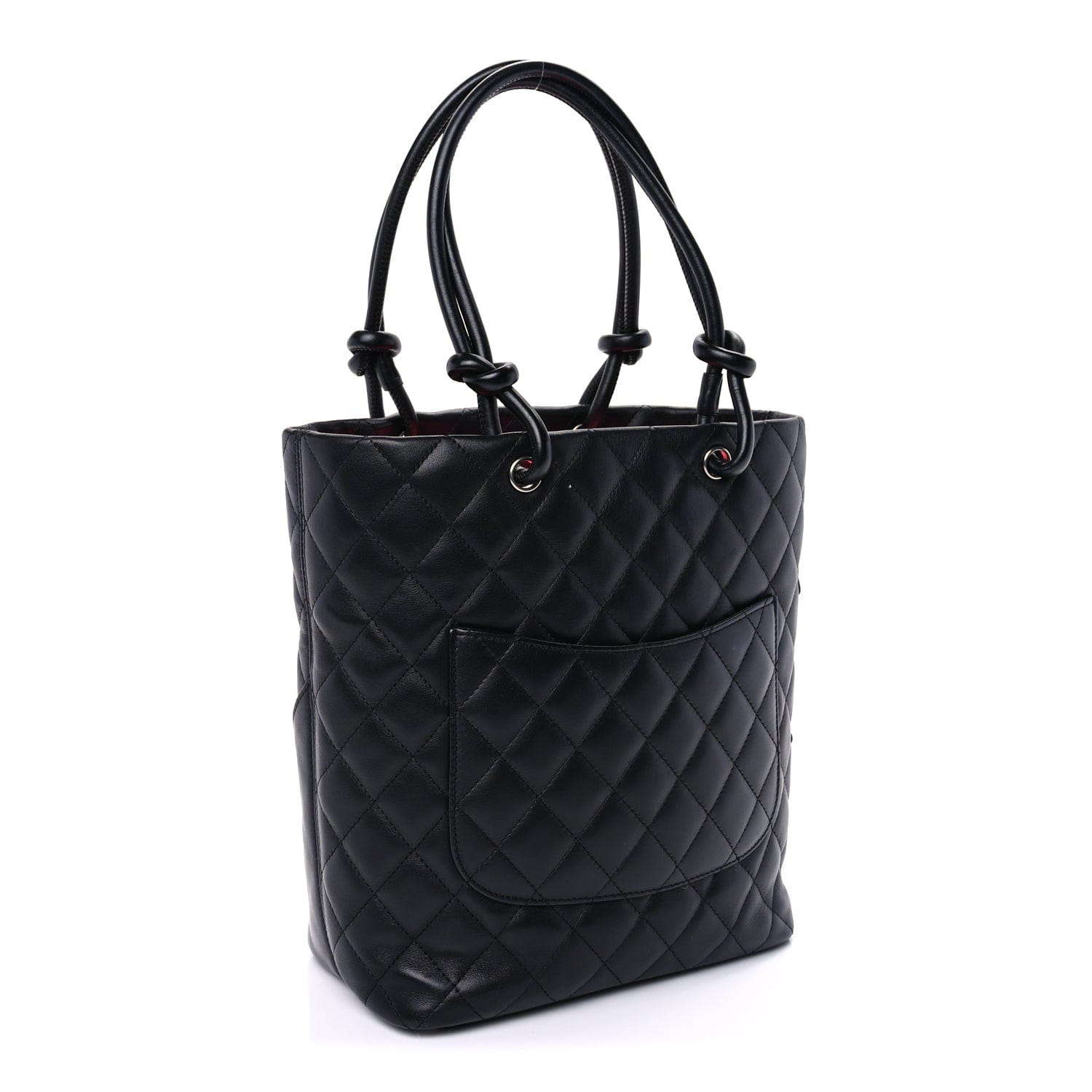 Chanel Calfskin Quilted Medium Cambon Tote Black