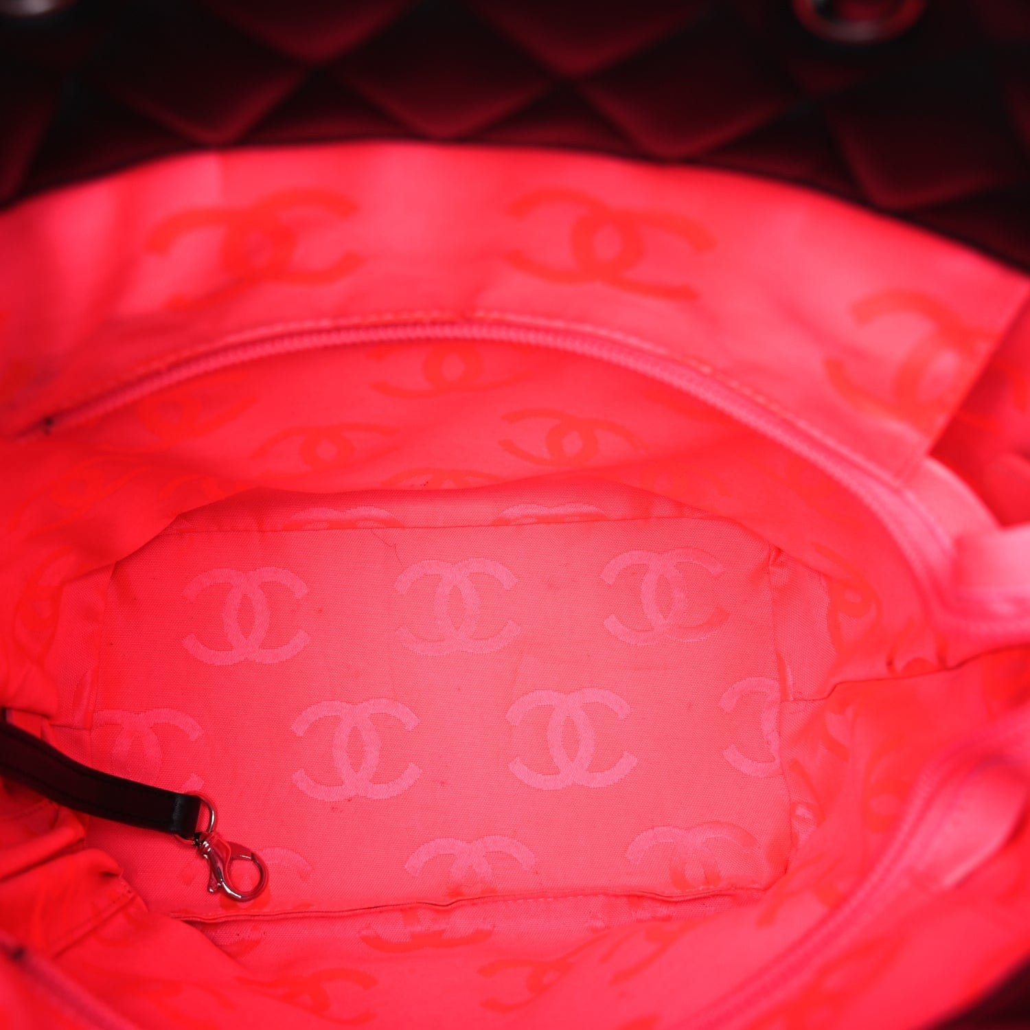 Chanel Calfskin Quilted Medium Cambon Tote Black
